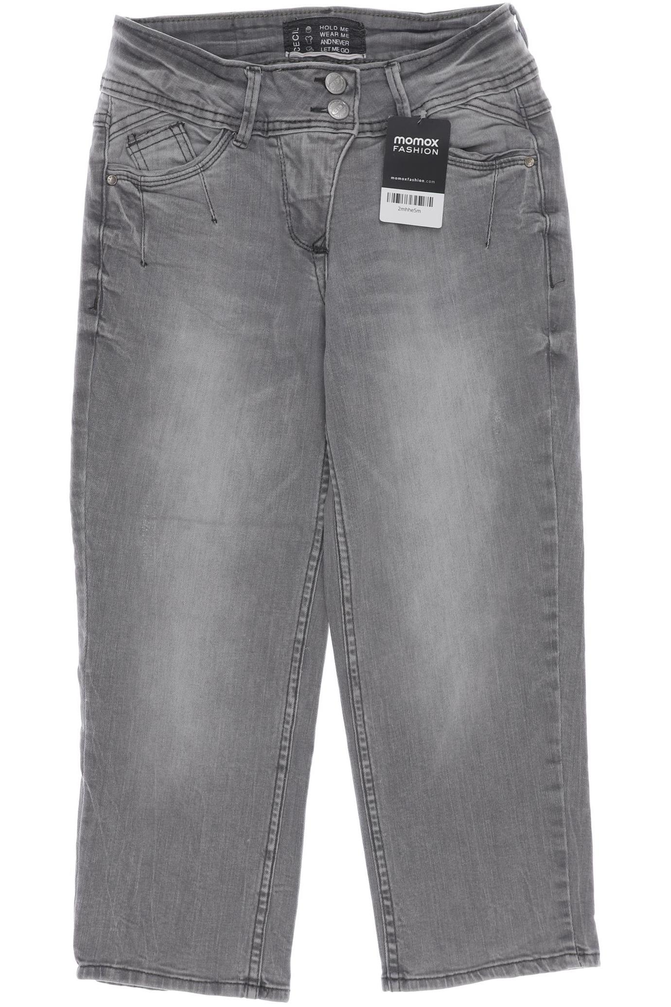 

CECIL Damen Jeans, grau
