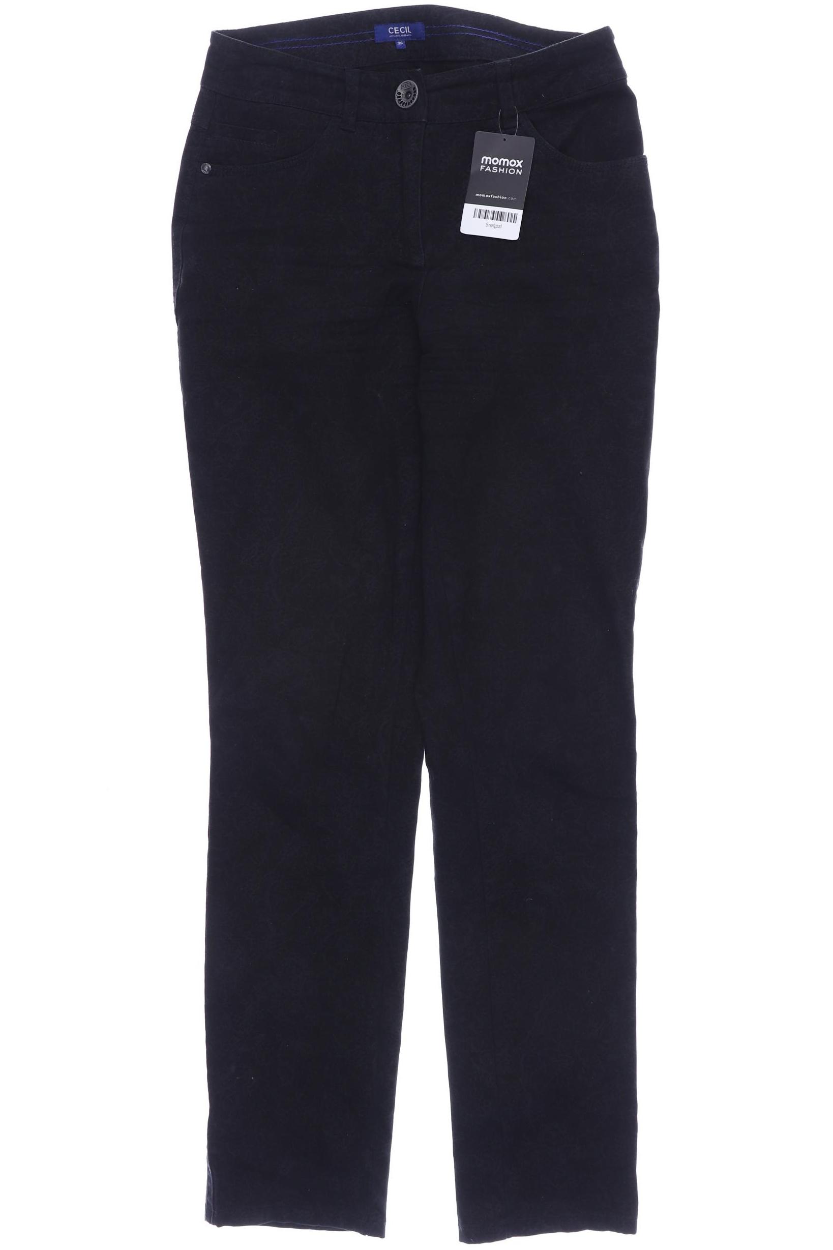 

CECIL Damen Jeans, schwarz