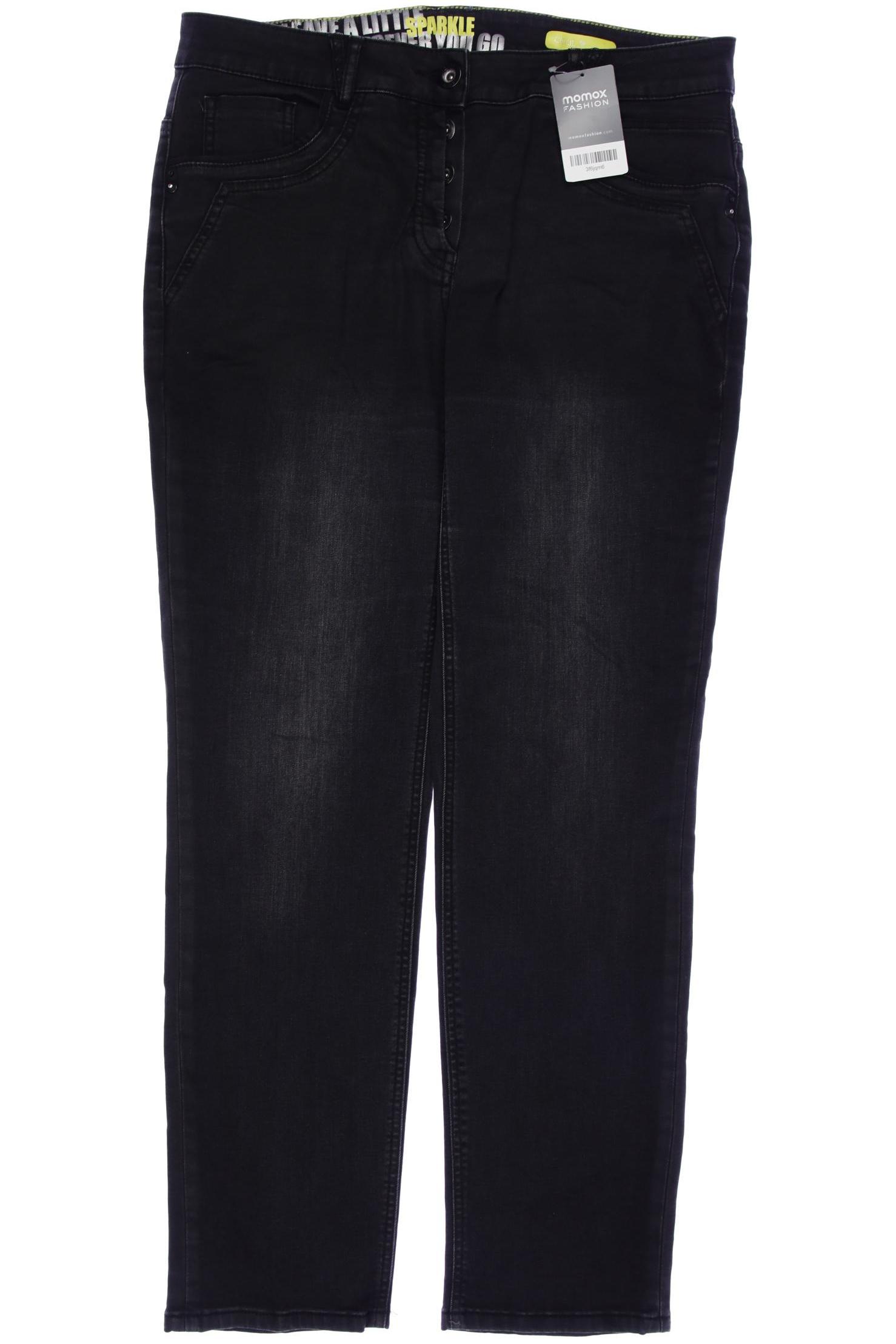 

CECIL Damen Jeans, schwarz