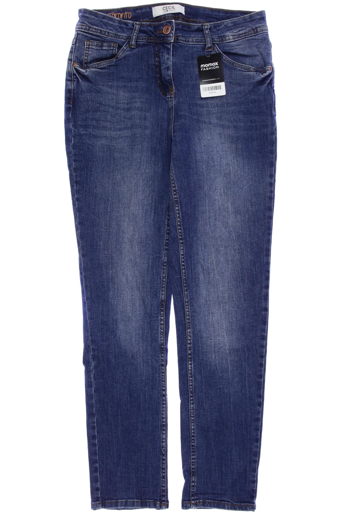 

CECIL Damen Jeans, blau