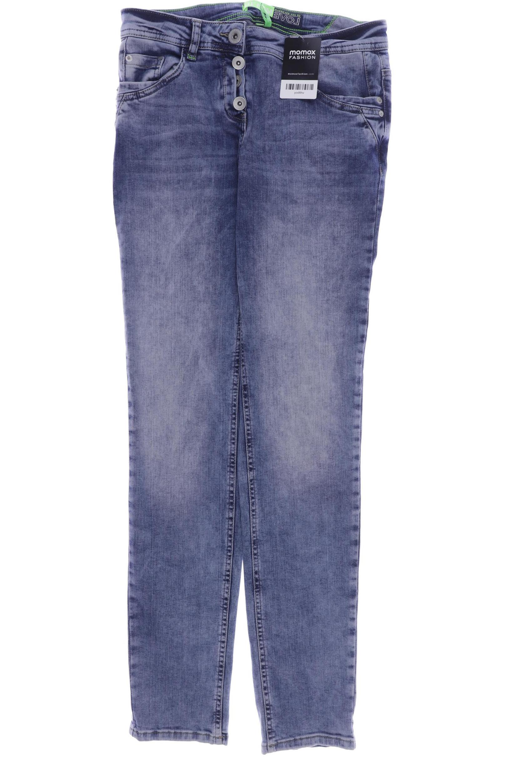 

CECIL Damen Jeans, blau