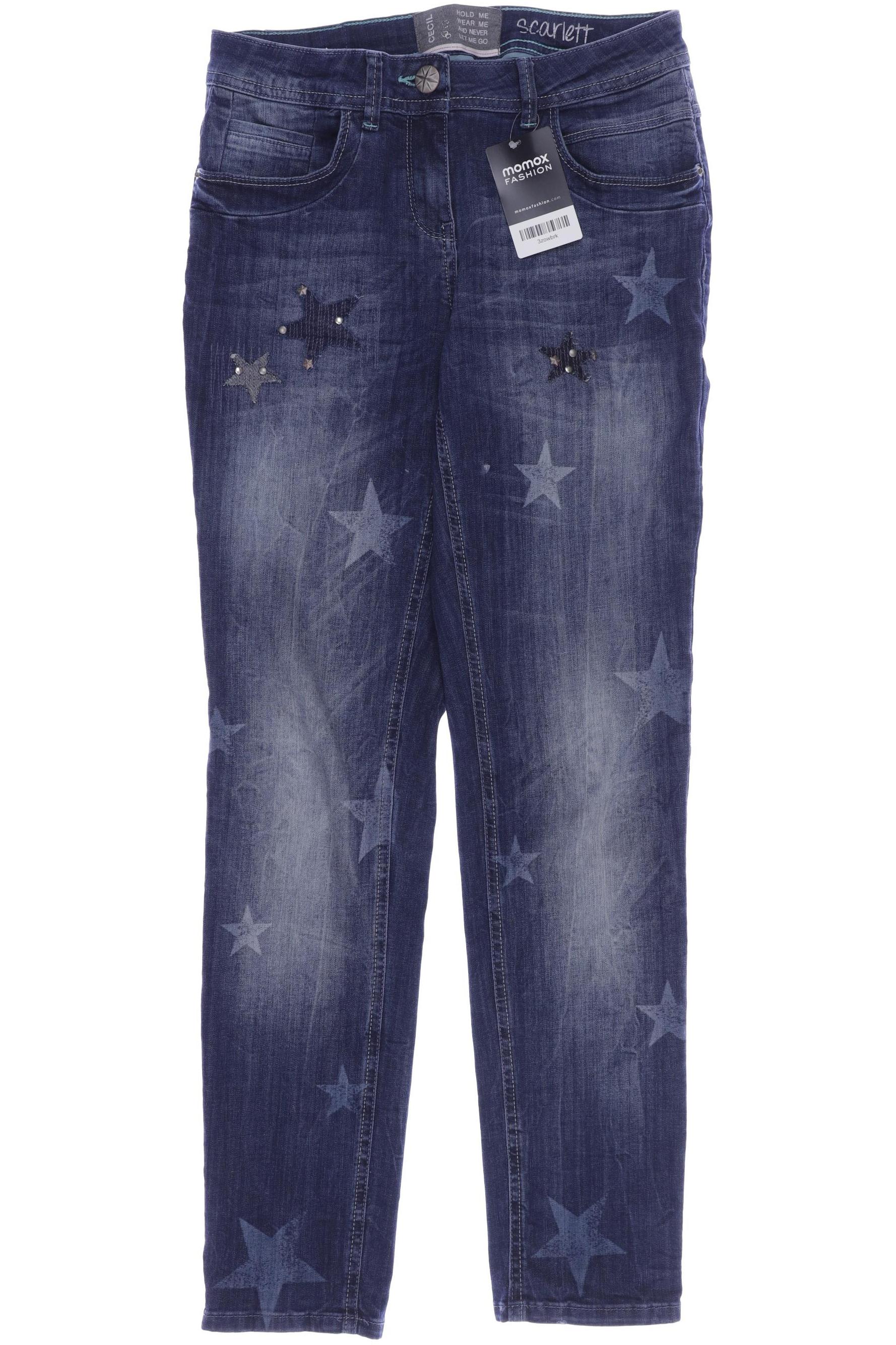 

CECIL Damen Jeans, blau
