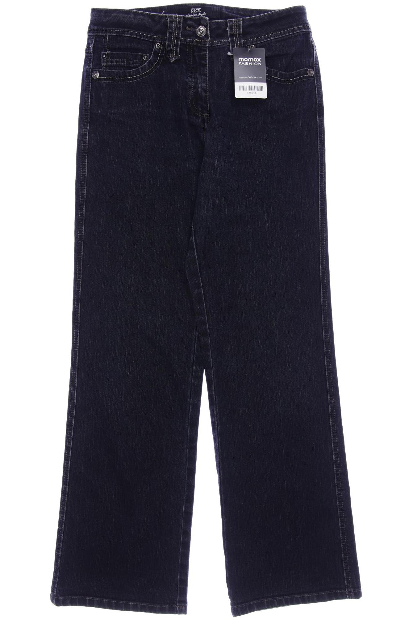 

CECIL Damen Jeans, schwarz