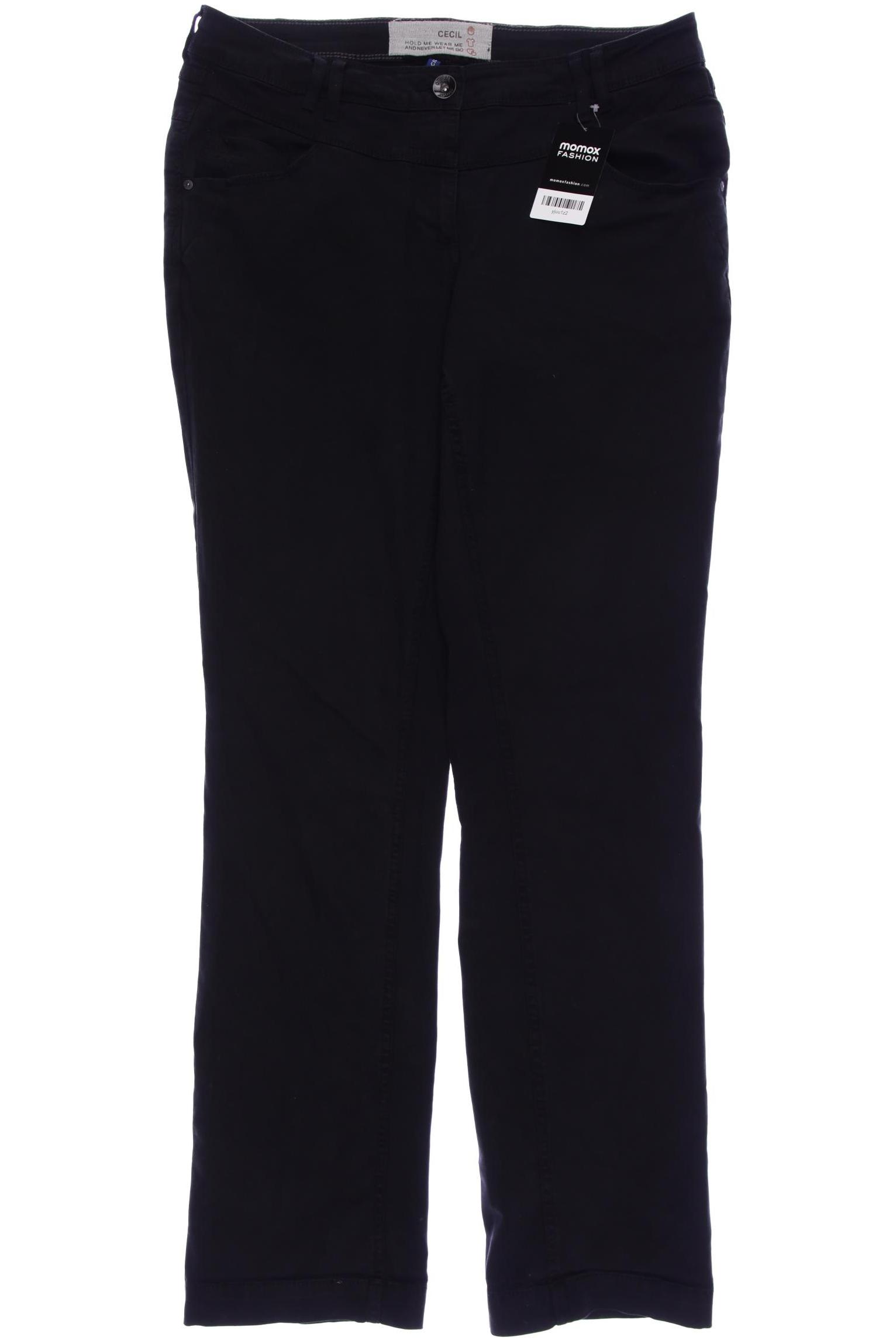 

CECIL Damen Jeans, schwarz
