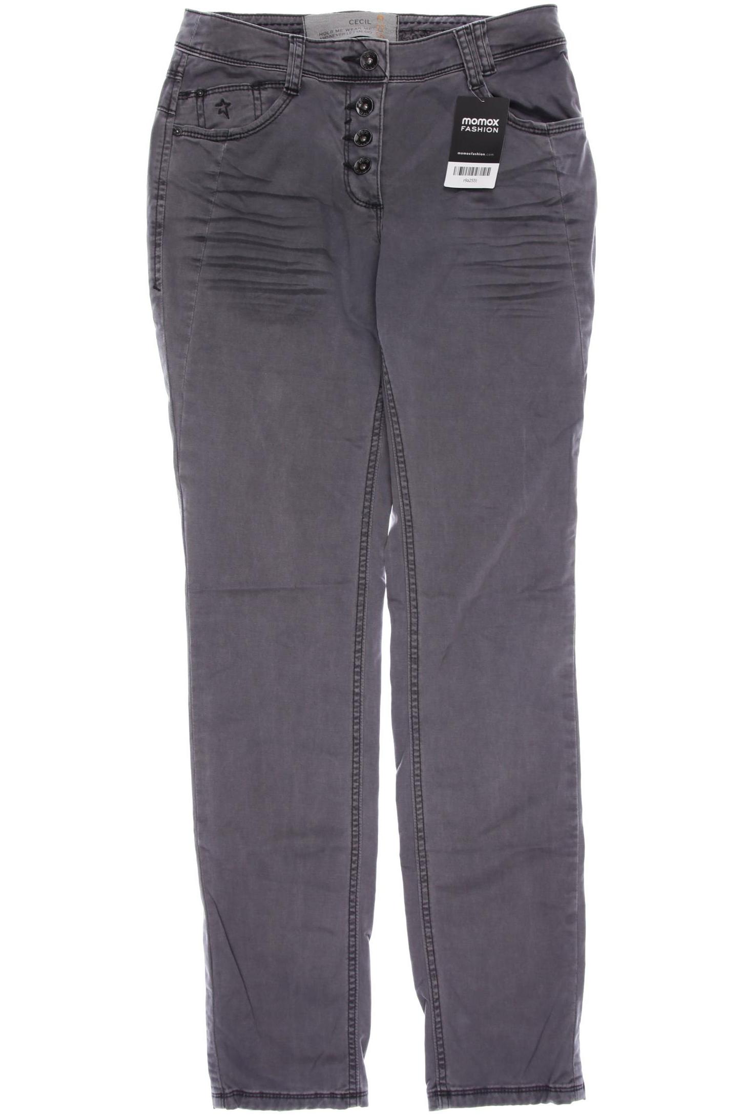 

CECIL Damen Jeans, grau