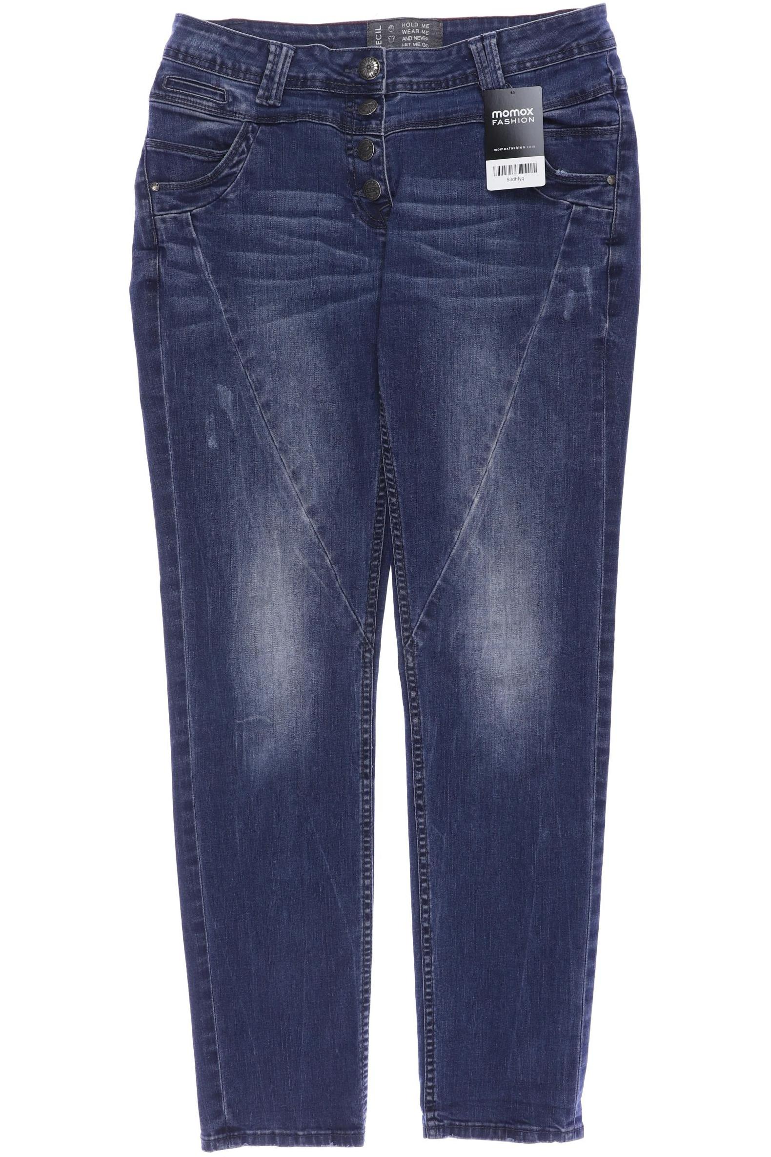 

CECIL Damen Jeans, blau