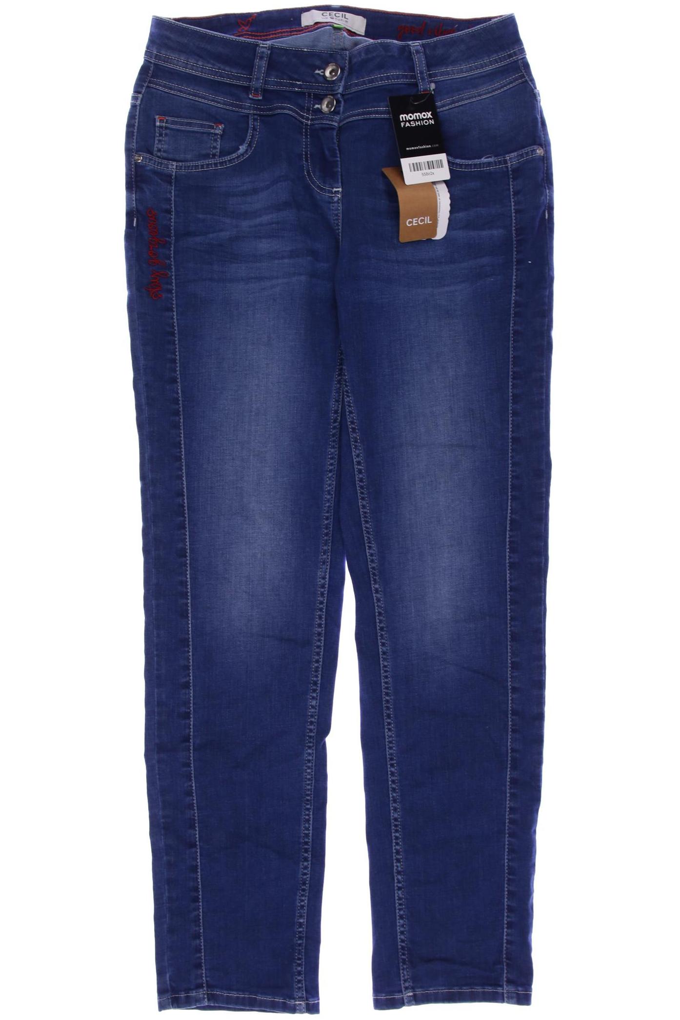 

CECIL Damen Jeans, blau