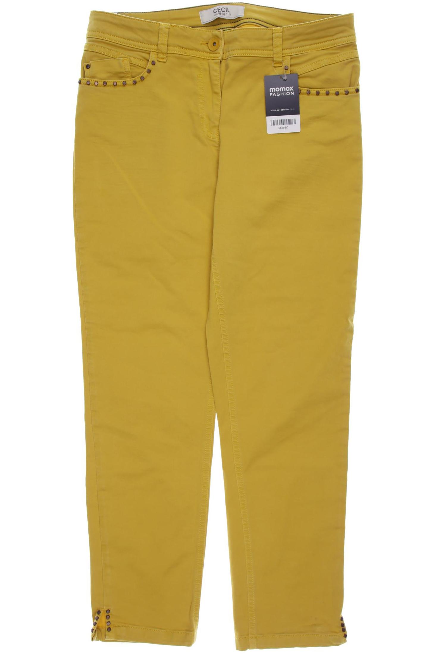 

CECIL Damen Jeans, gelb