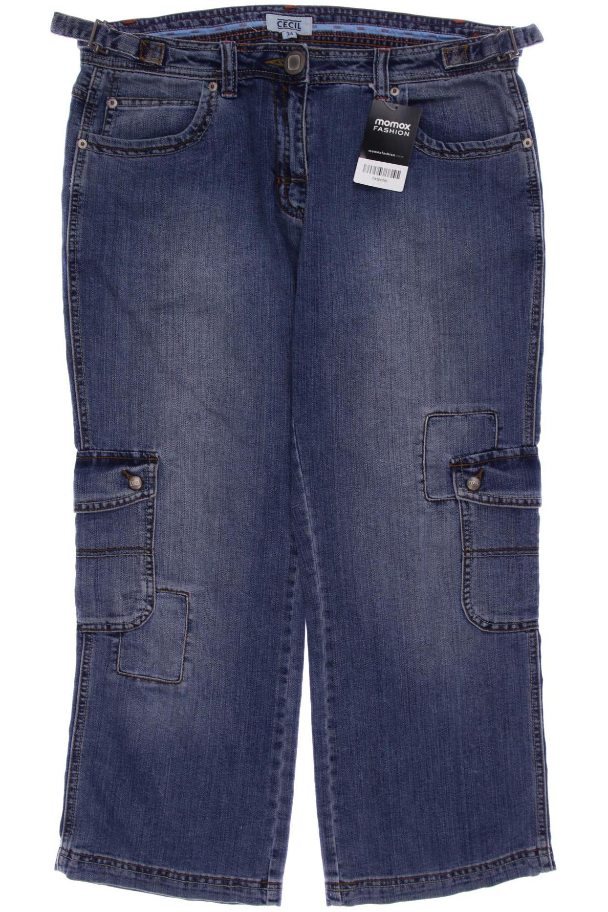 

CECIL Damen Jeans, blau