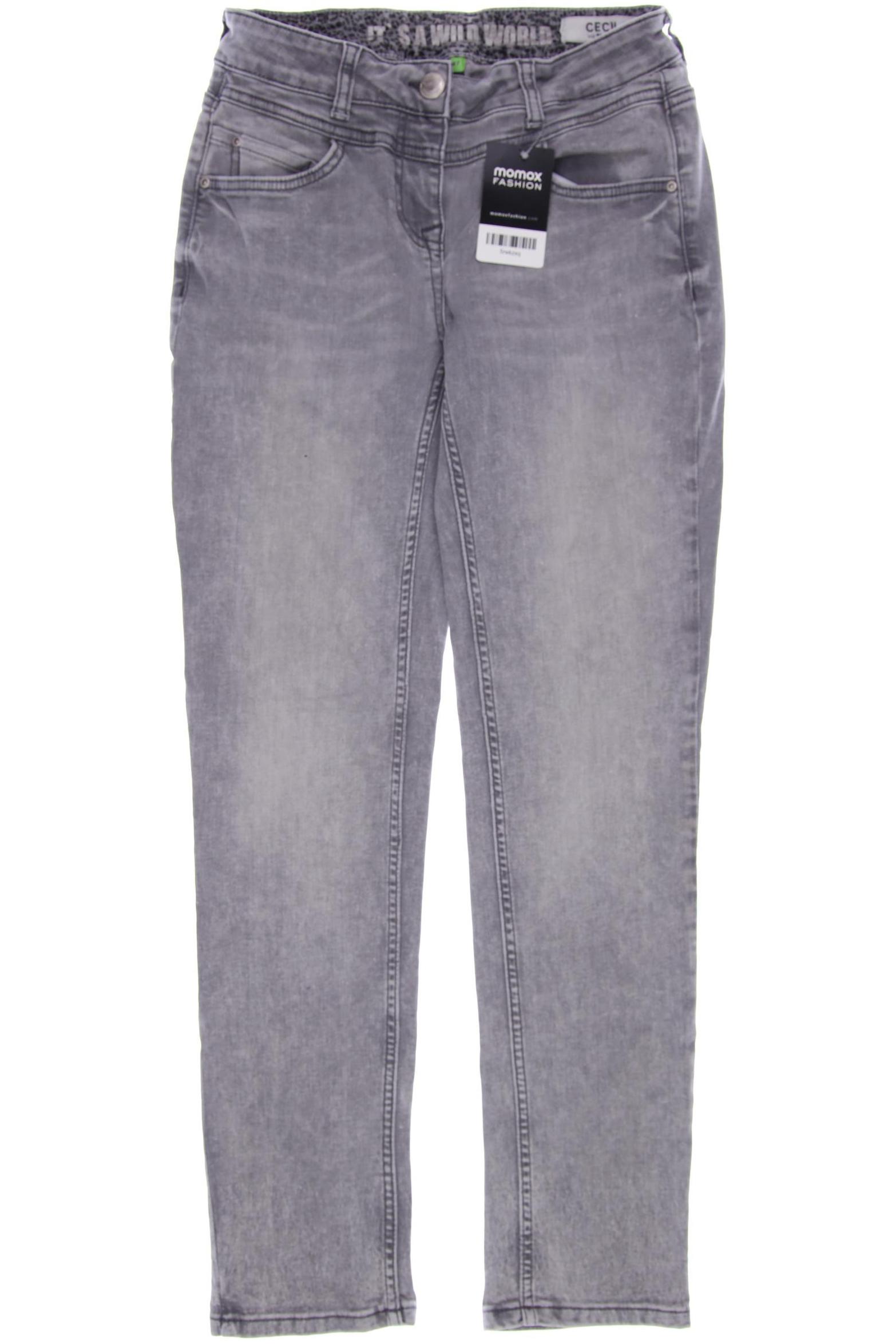 

CECIL Damen Jeans, grau