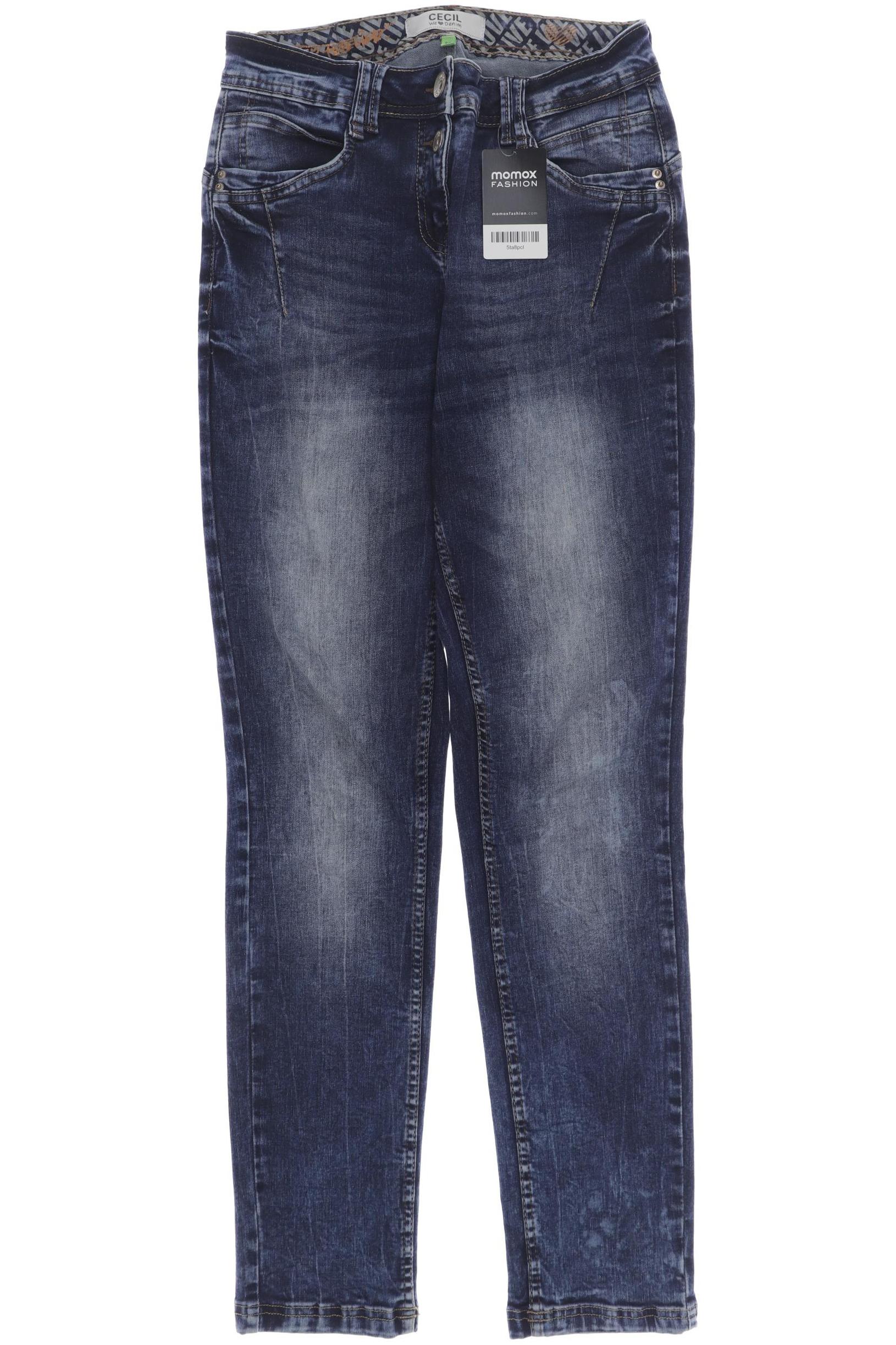

CECIL Damen Jeans, blau
