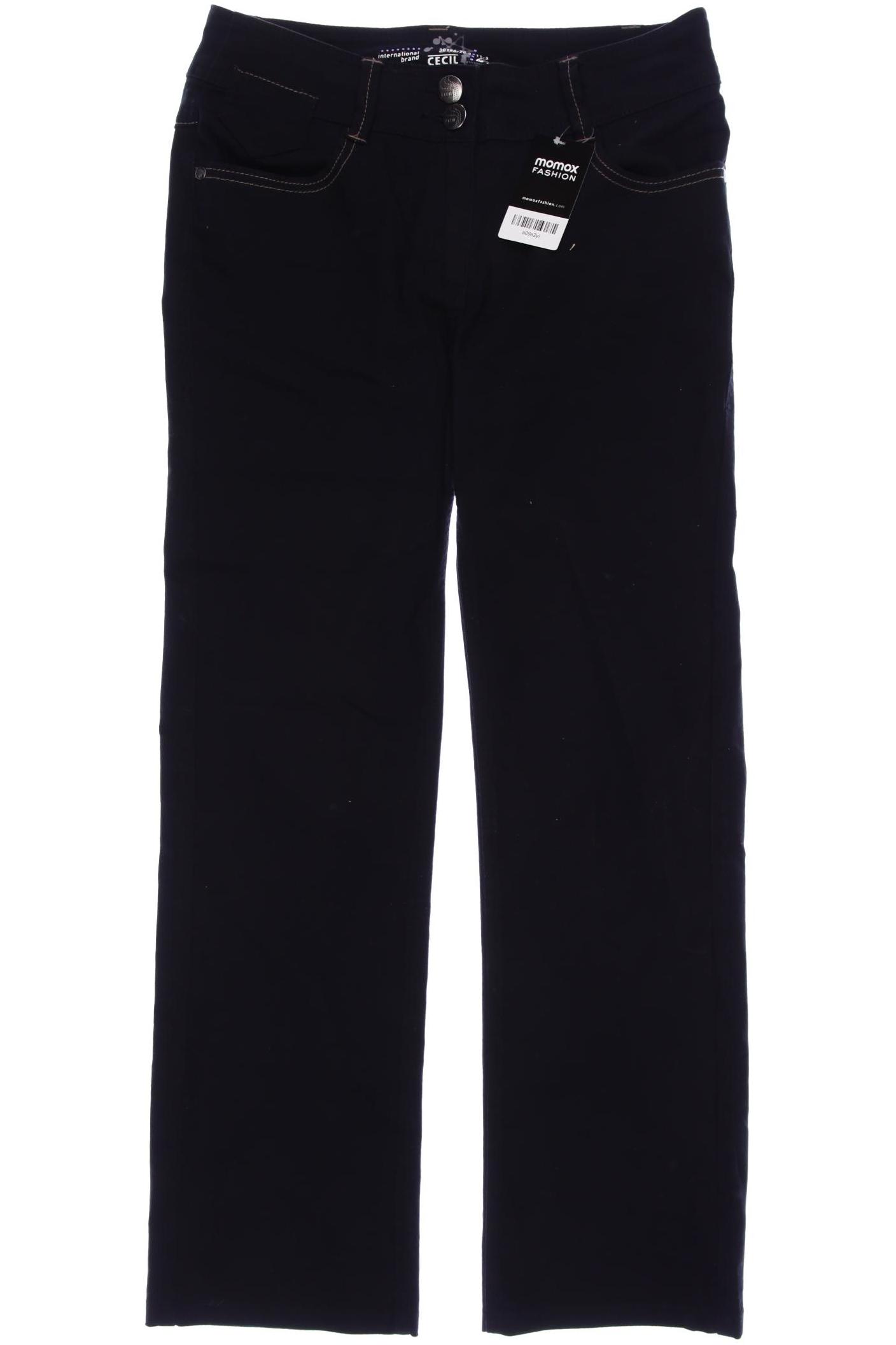 

CECIL Damen Jeans, schwarz