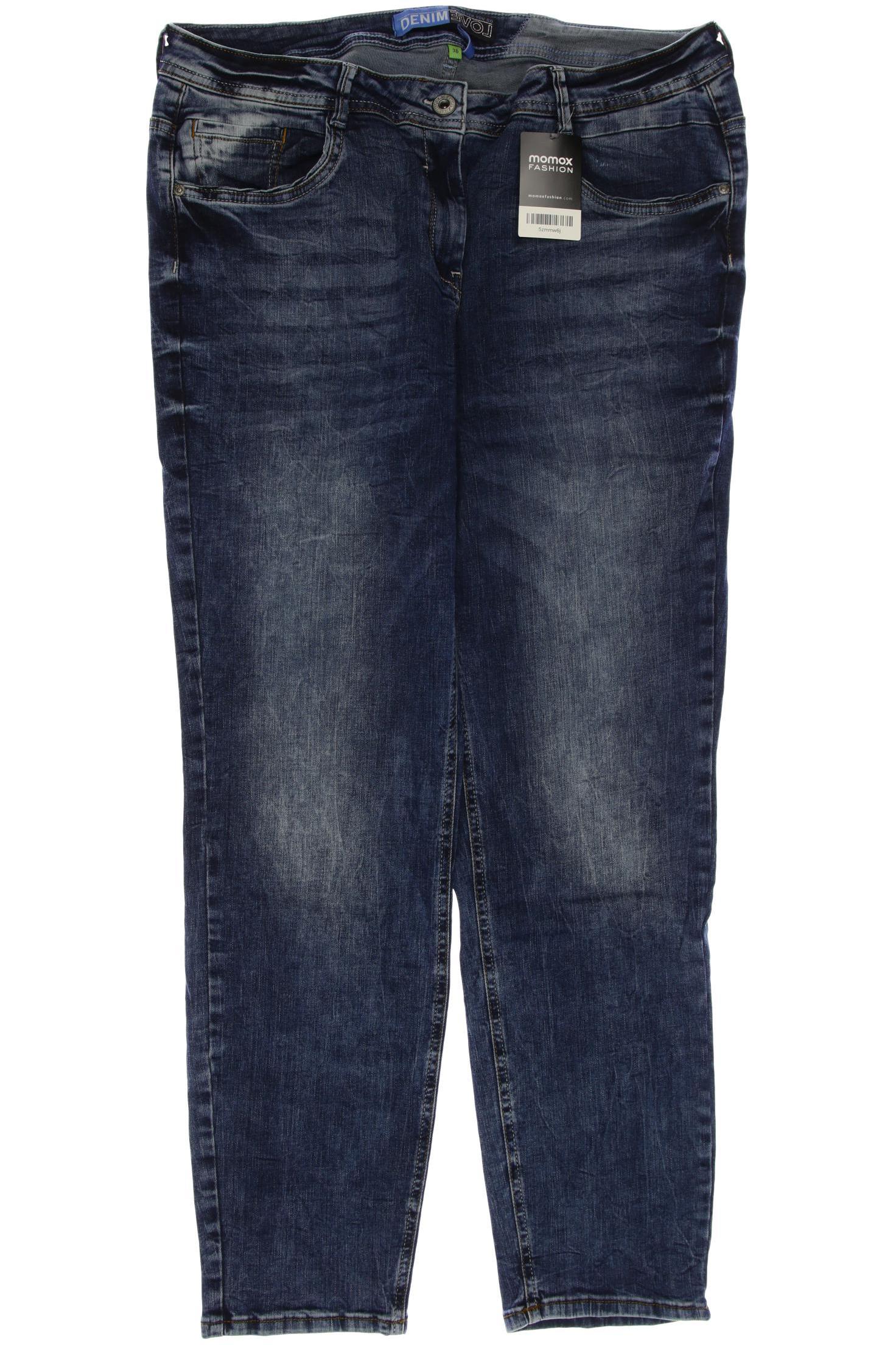 

CECIL Damen Jeans, blau