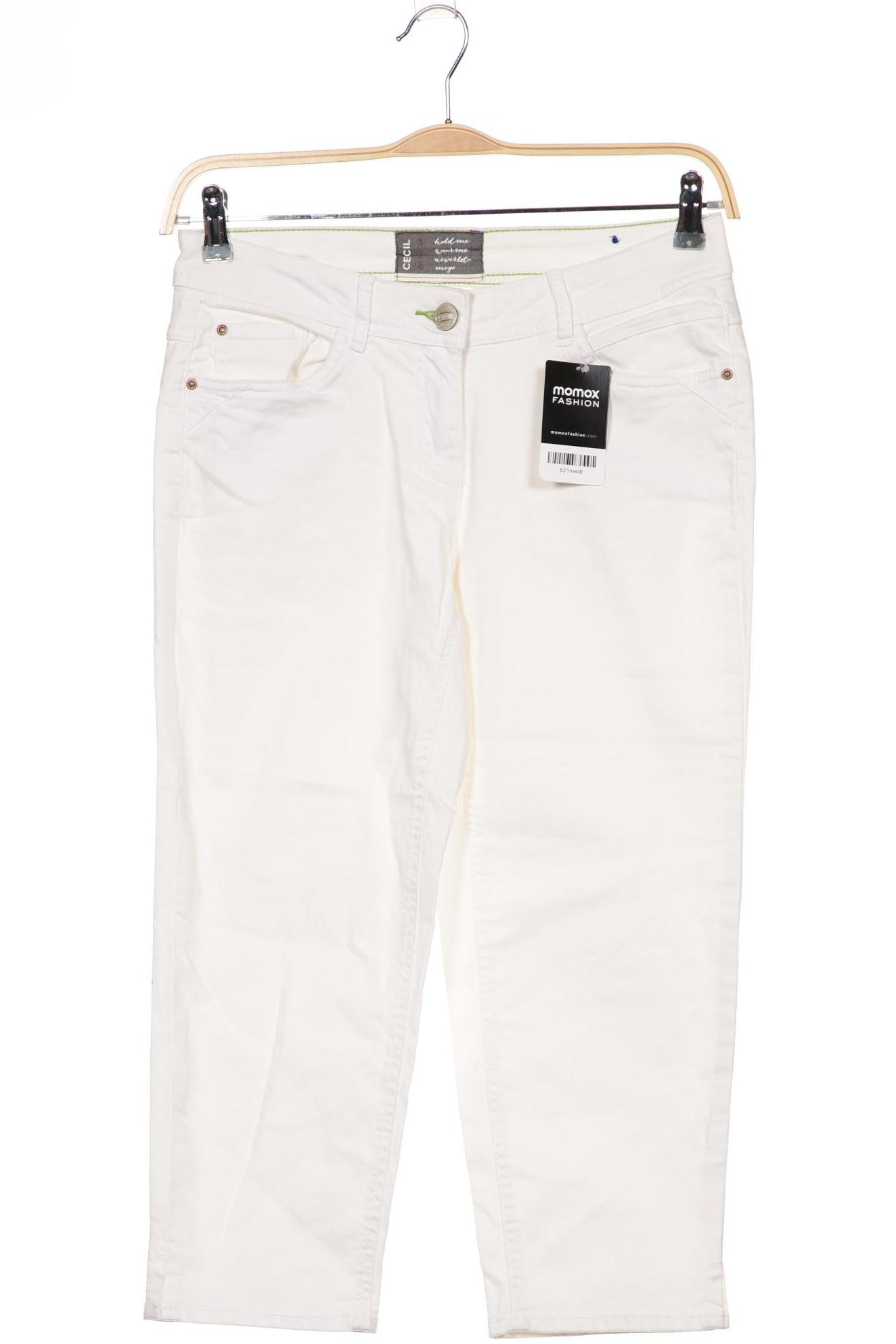 

CECIL Damen Jeans, weiß
