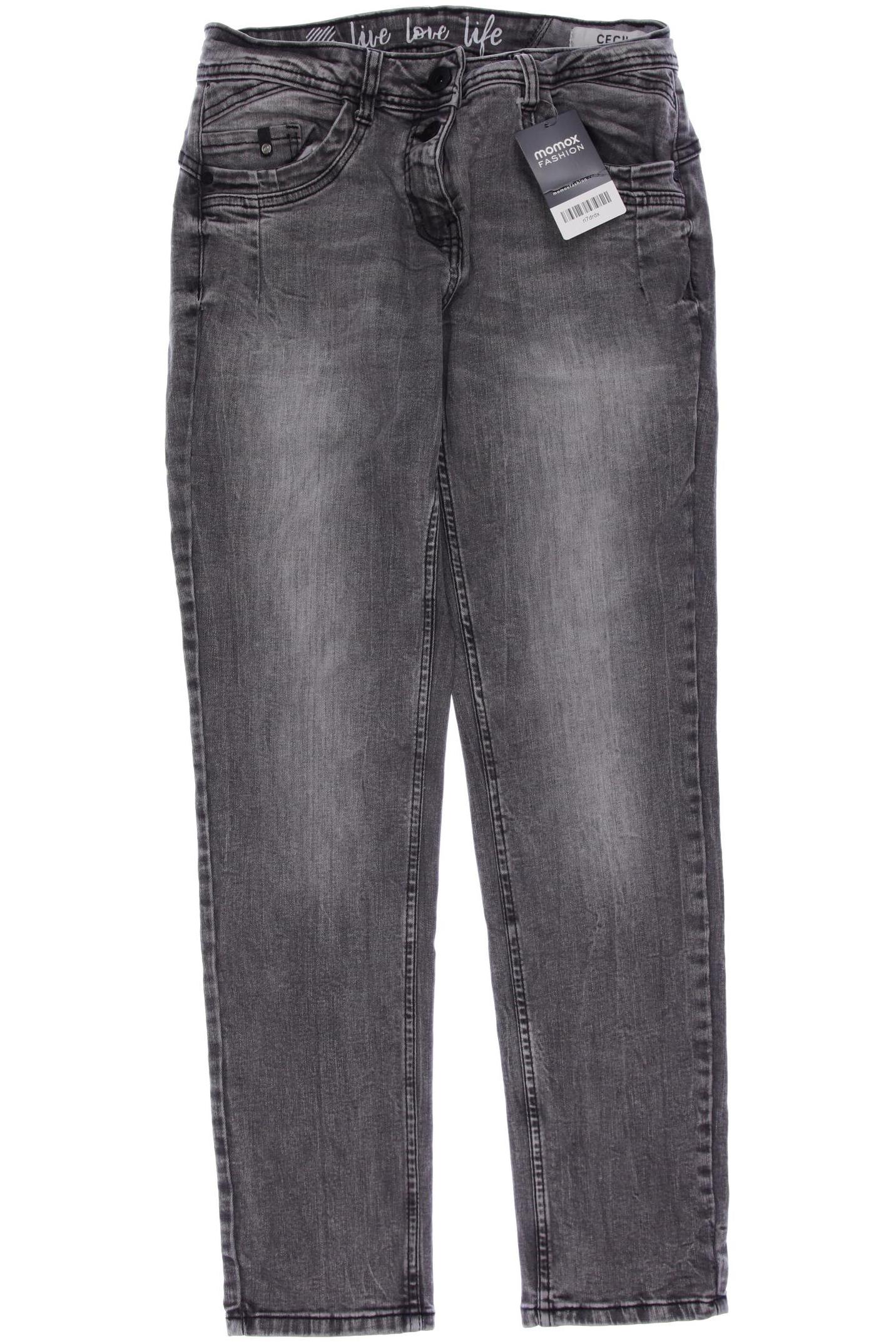 

CECIL Damen Jeans, grau