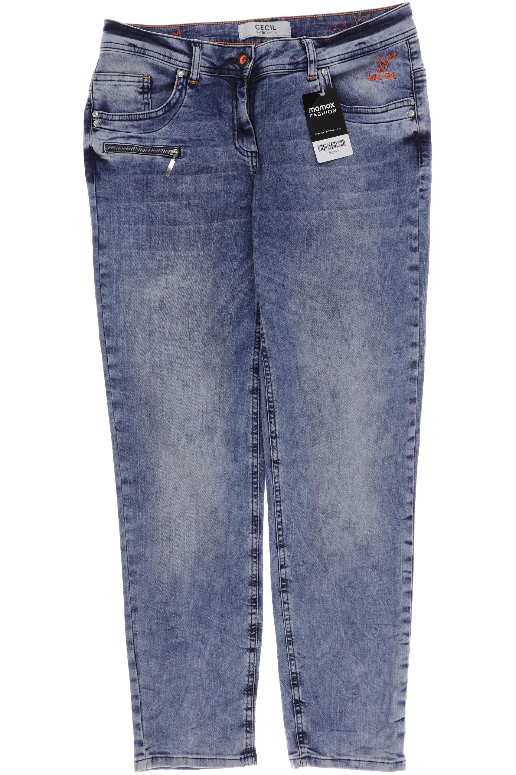 

CECIL Damen Jeans, blau
