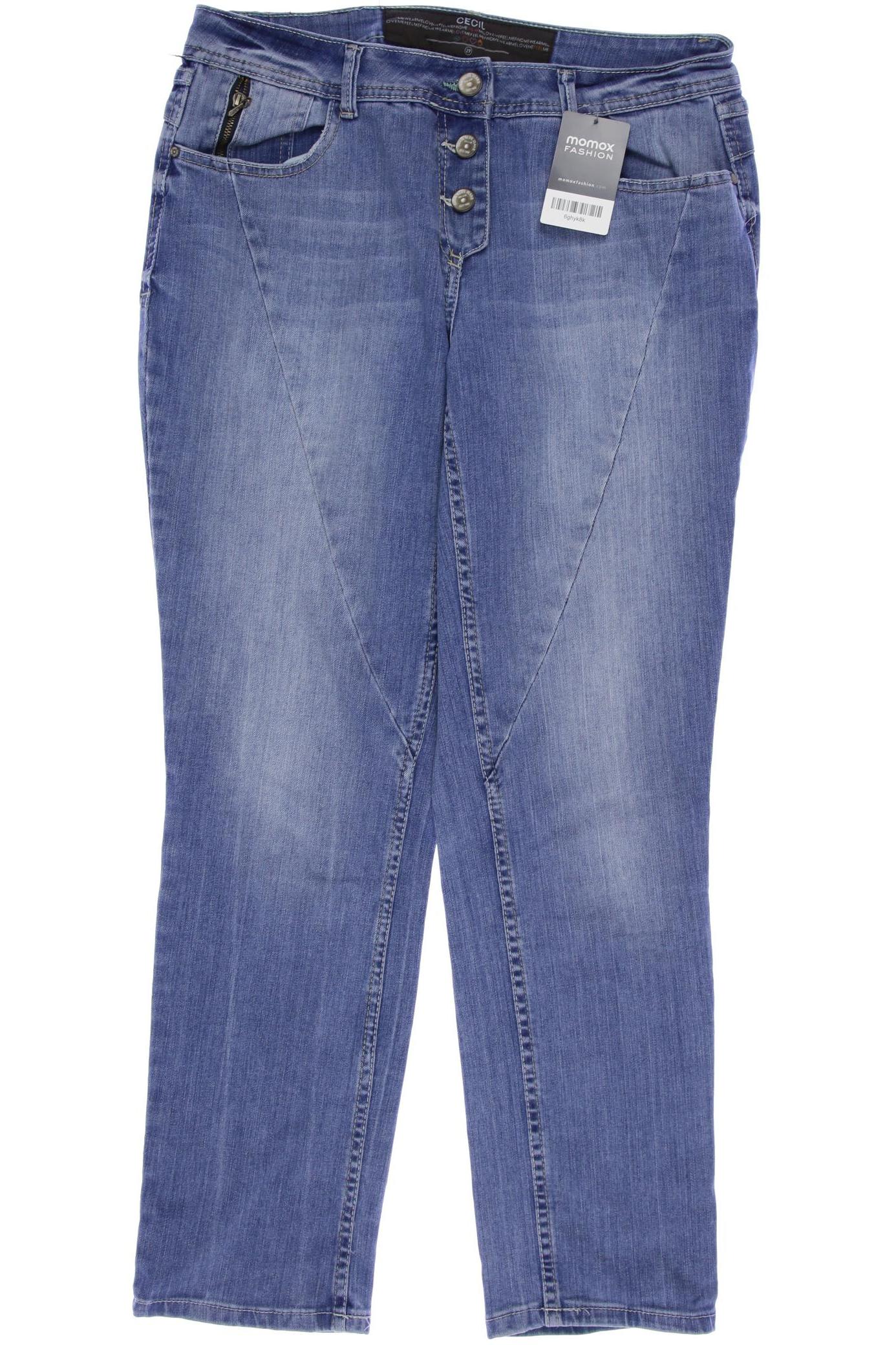 

CECIL Damen Jeans, blau