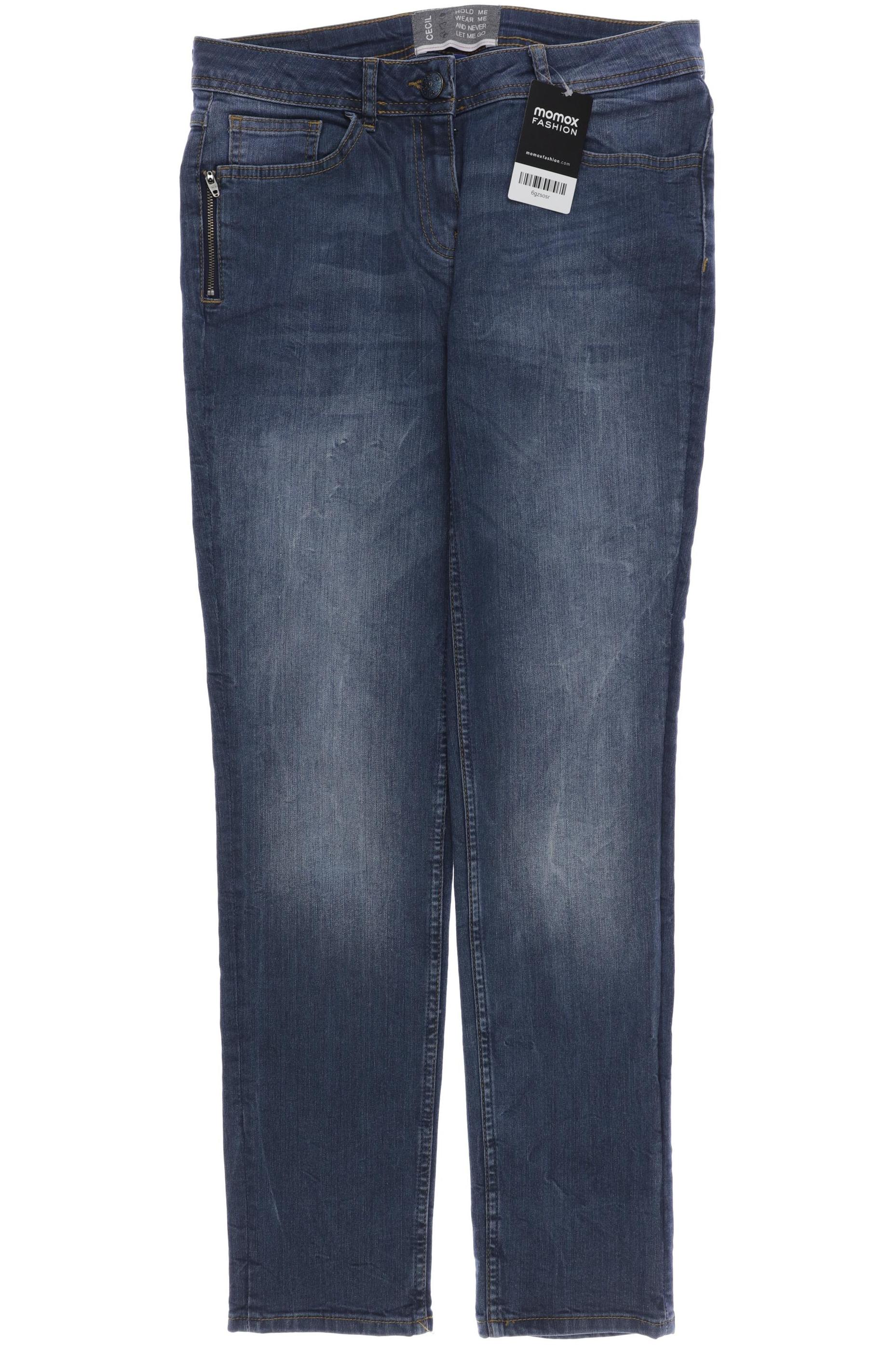 

CECIL Damen Jeans, blau