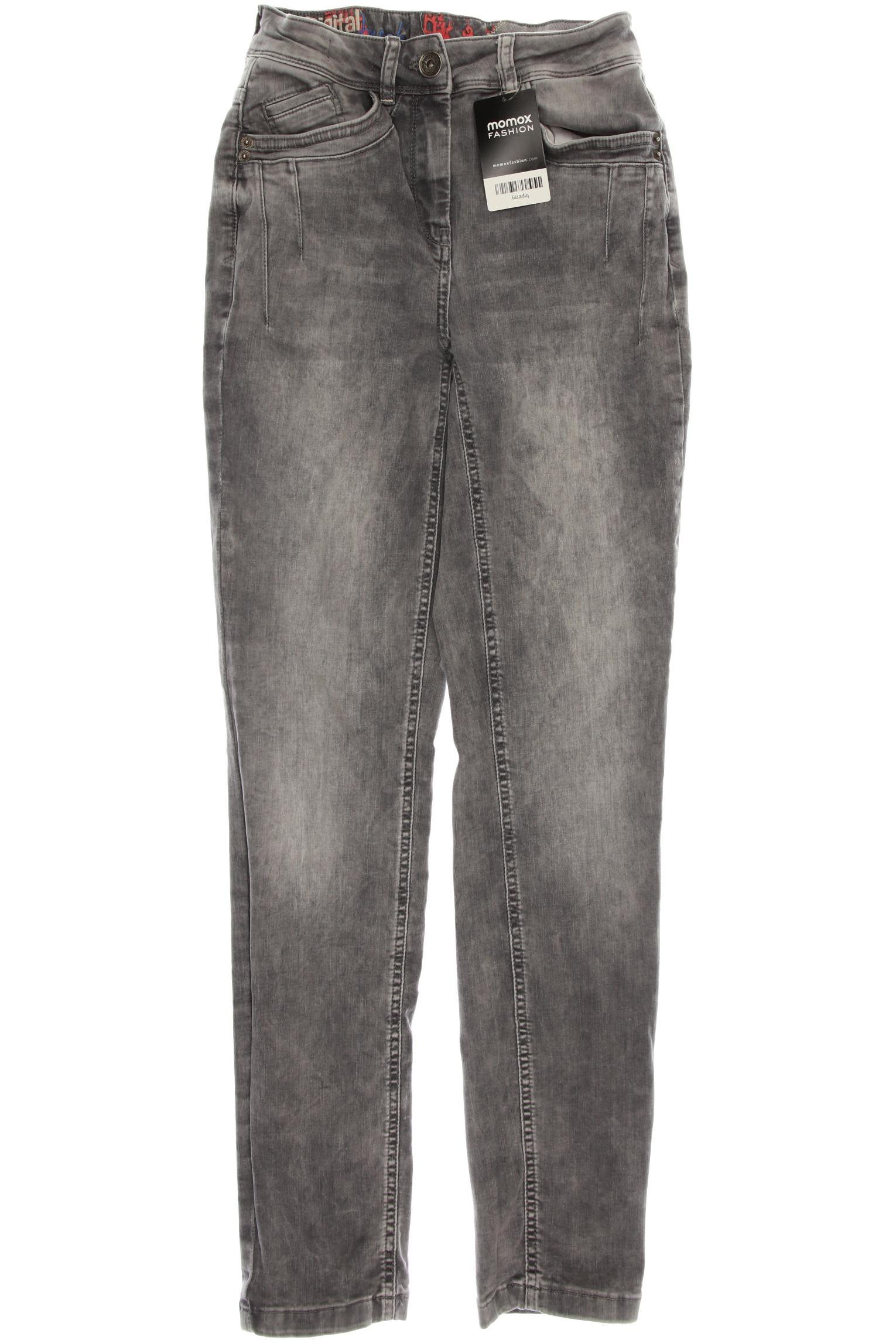 

CECIL Damen Jeans, grau
