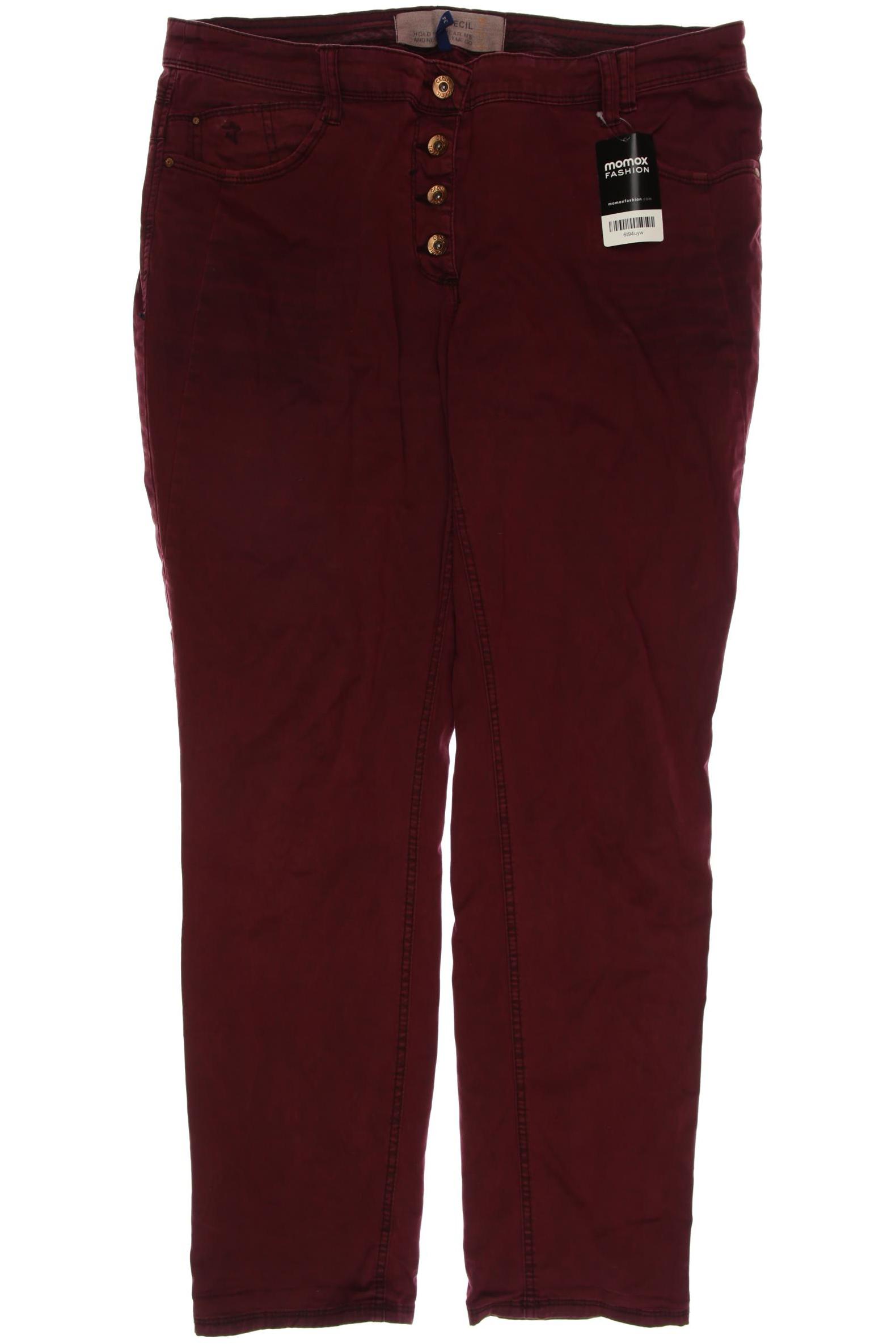 

CECIL Damen Jeans, bordeaux