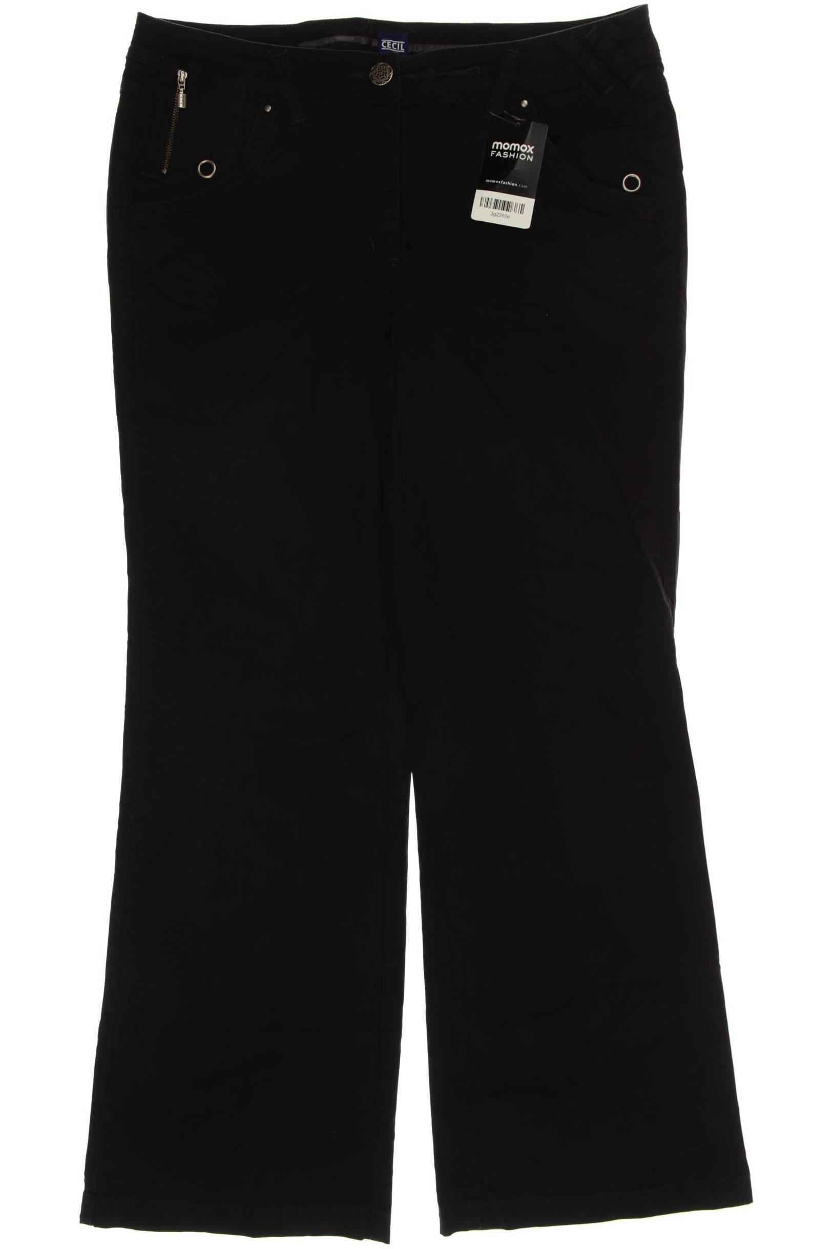 

CECIL Damen Jeans, schwarz