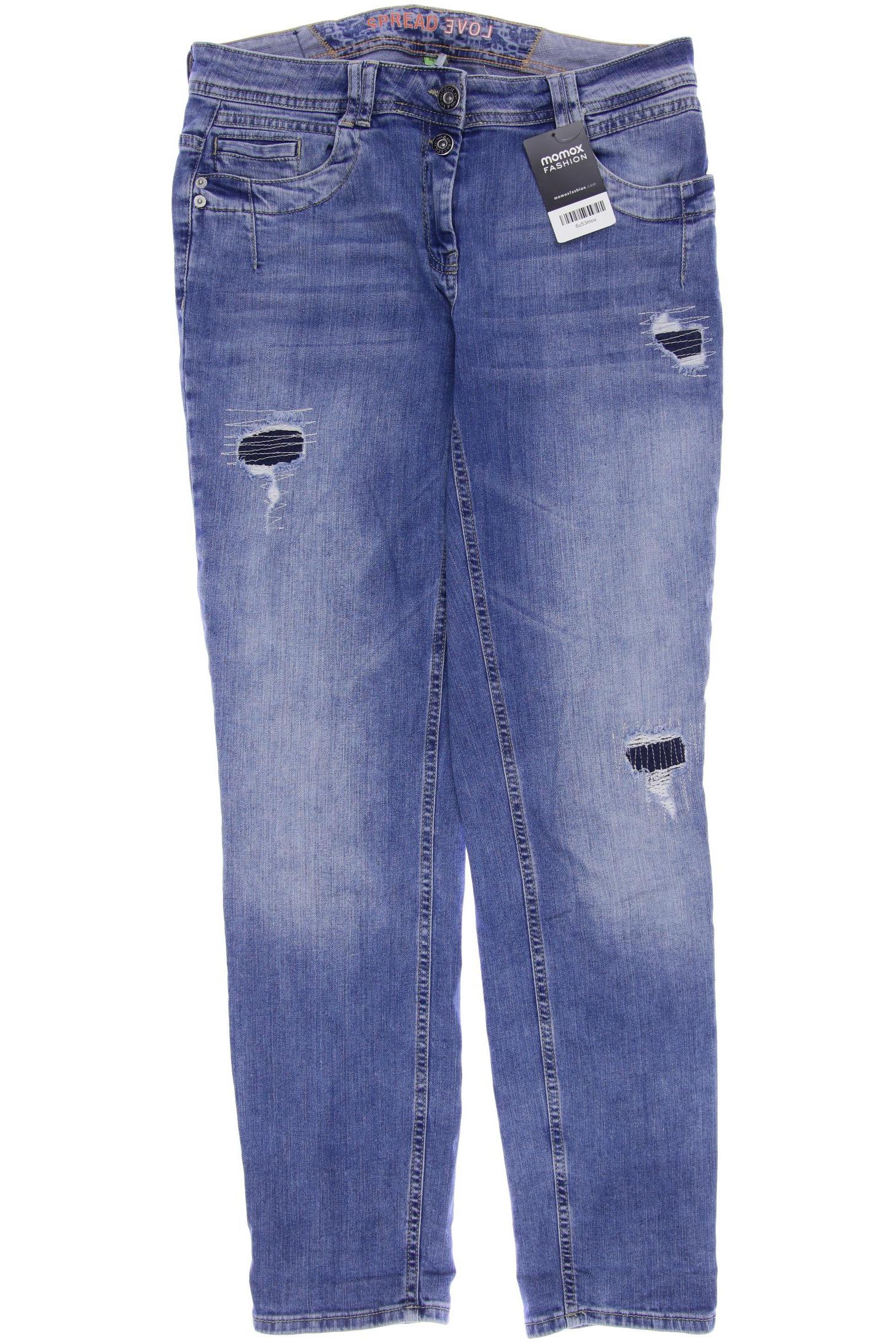 

CECIL Damen Jeans, blau