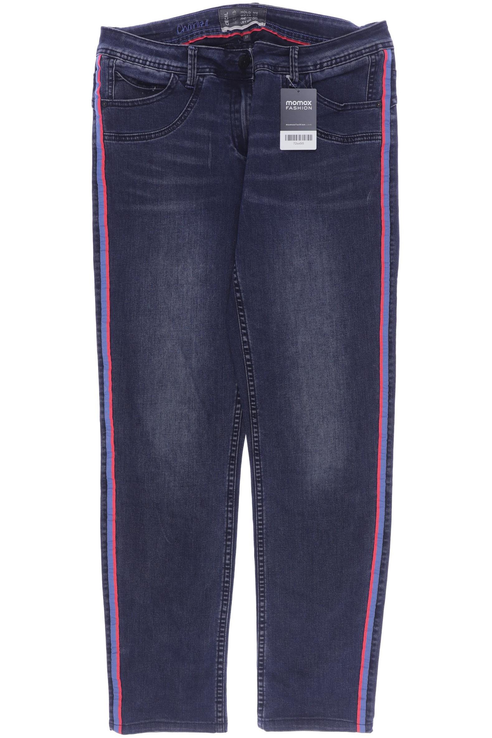 

CECIL Damen Jeans, marineblau