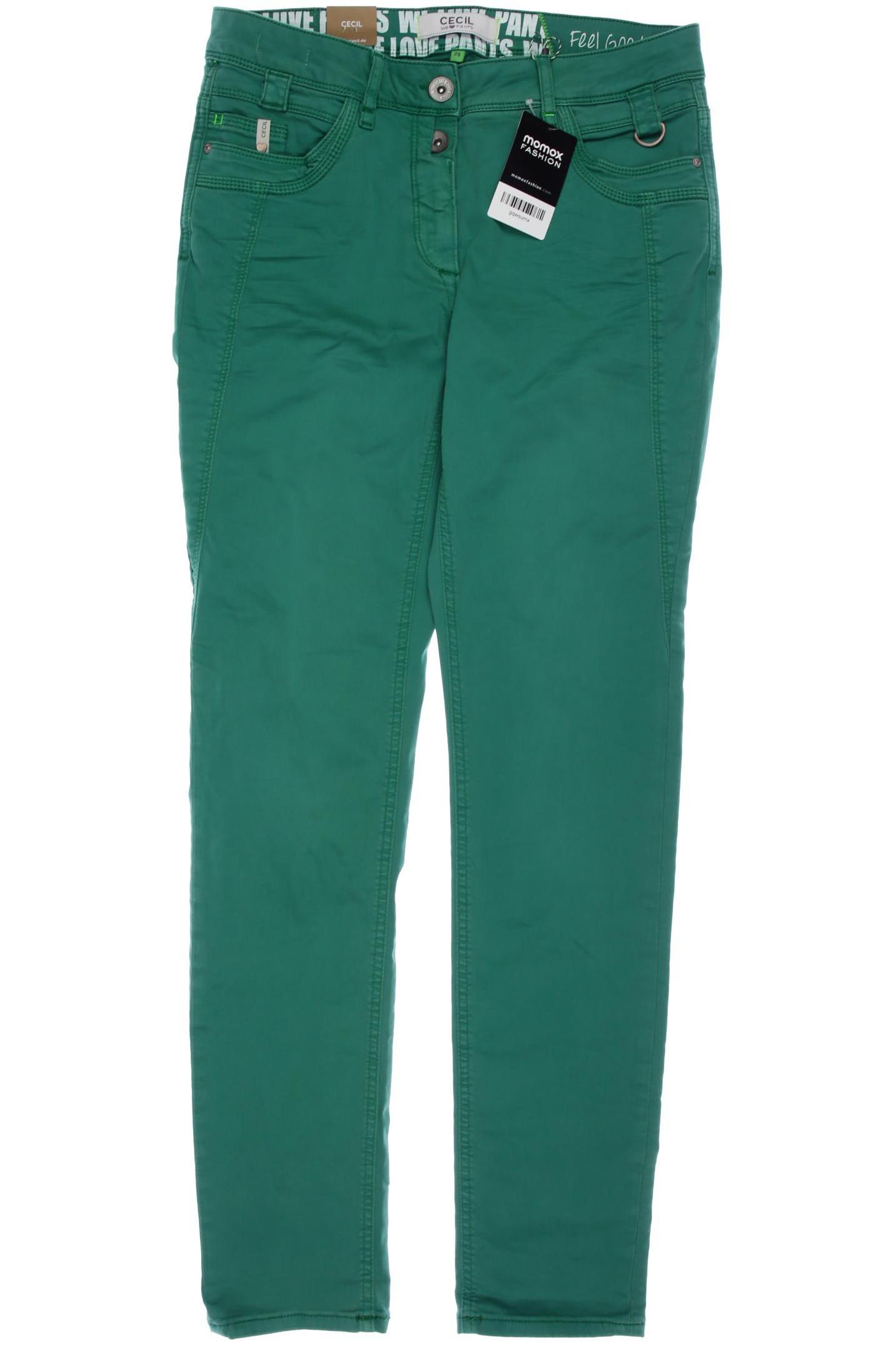 

Cecil Damen Jeans, grün, Gr. 28