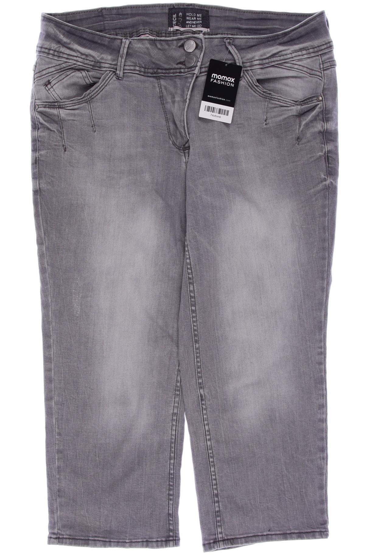 

CECIL Damen Jeans, grau