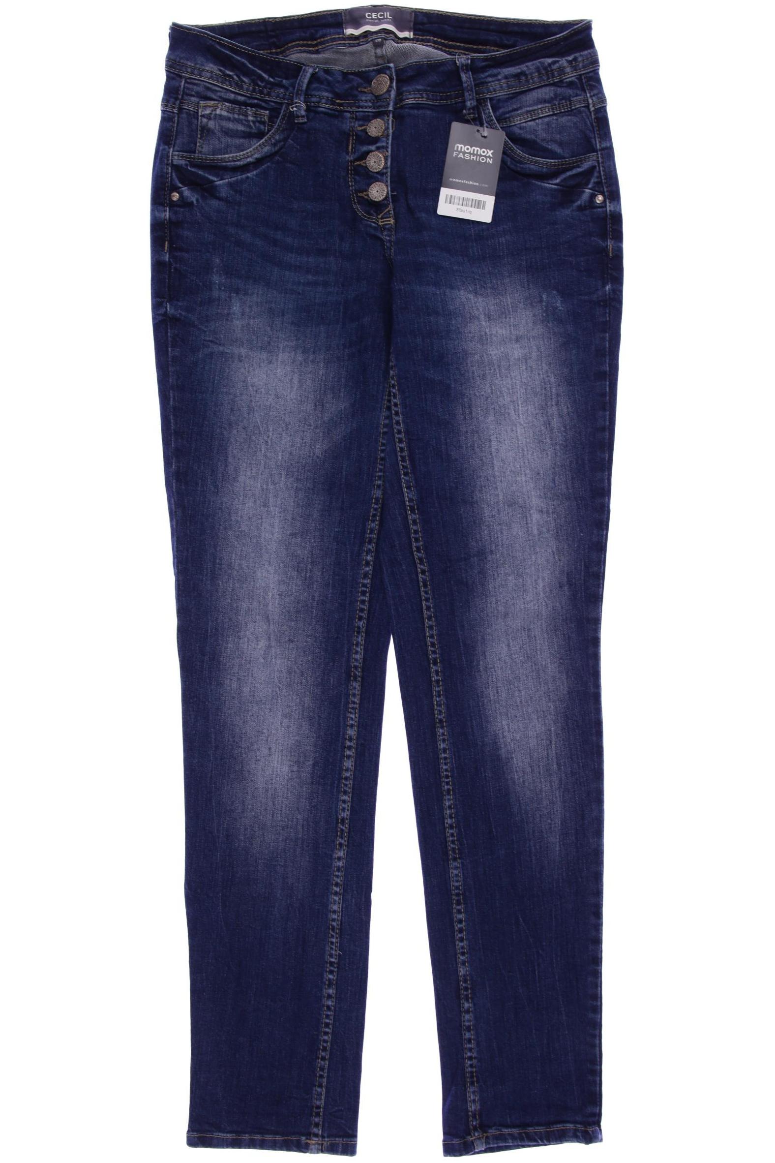 

CECIL Damen Jeans, blau