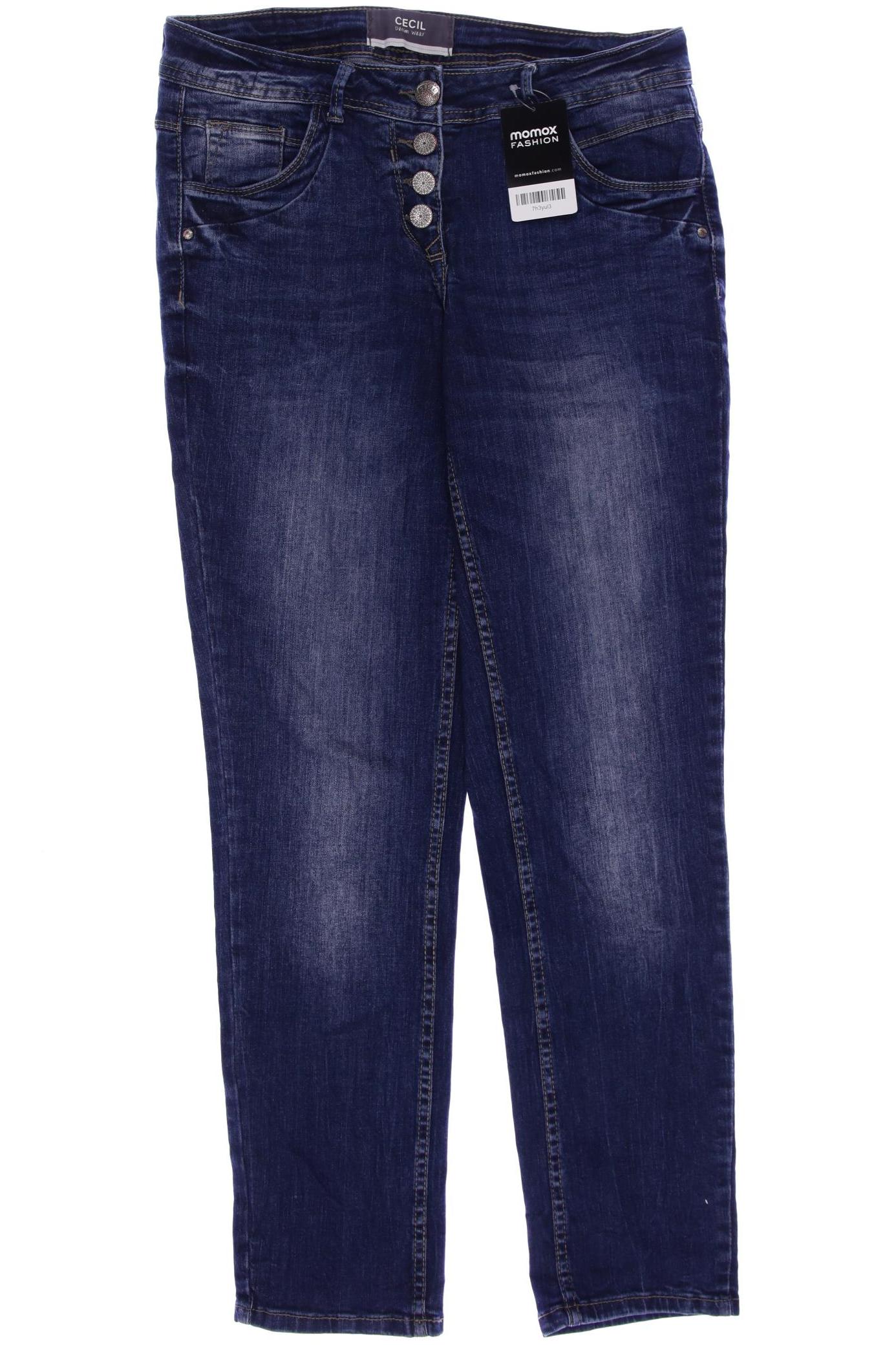 

CECIL Damen Jeans, blau