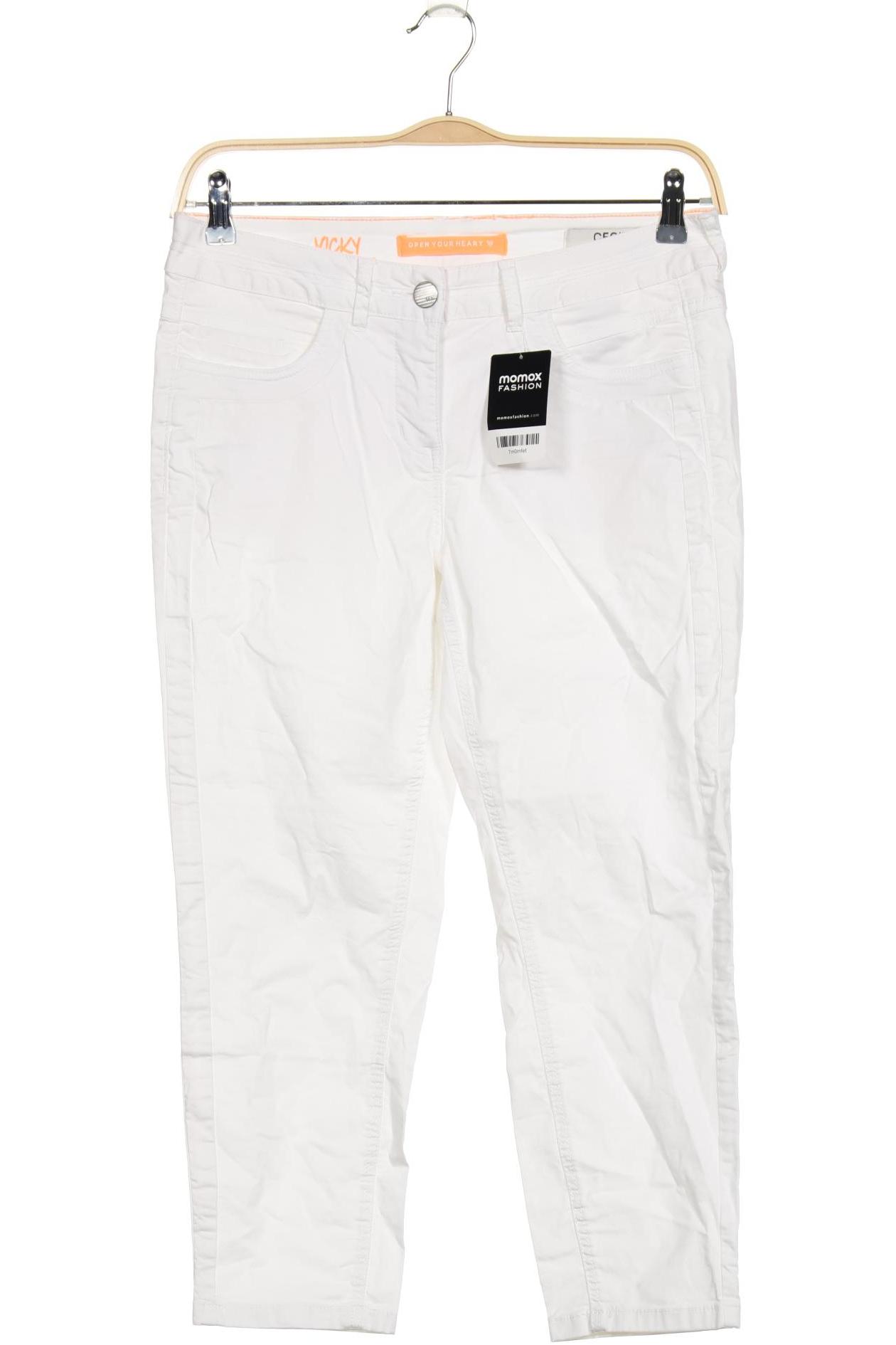 

CECIL Damen Jeans, weiß