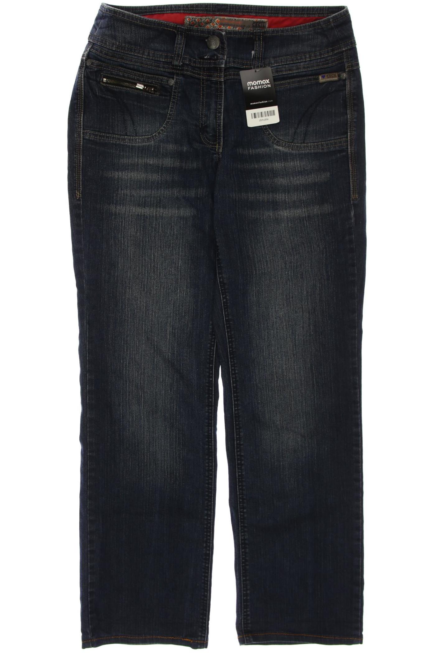 

CECIL Damen Jeans, blau