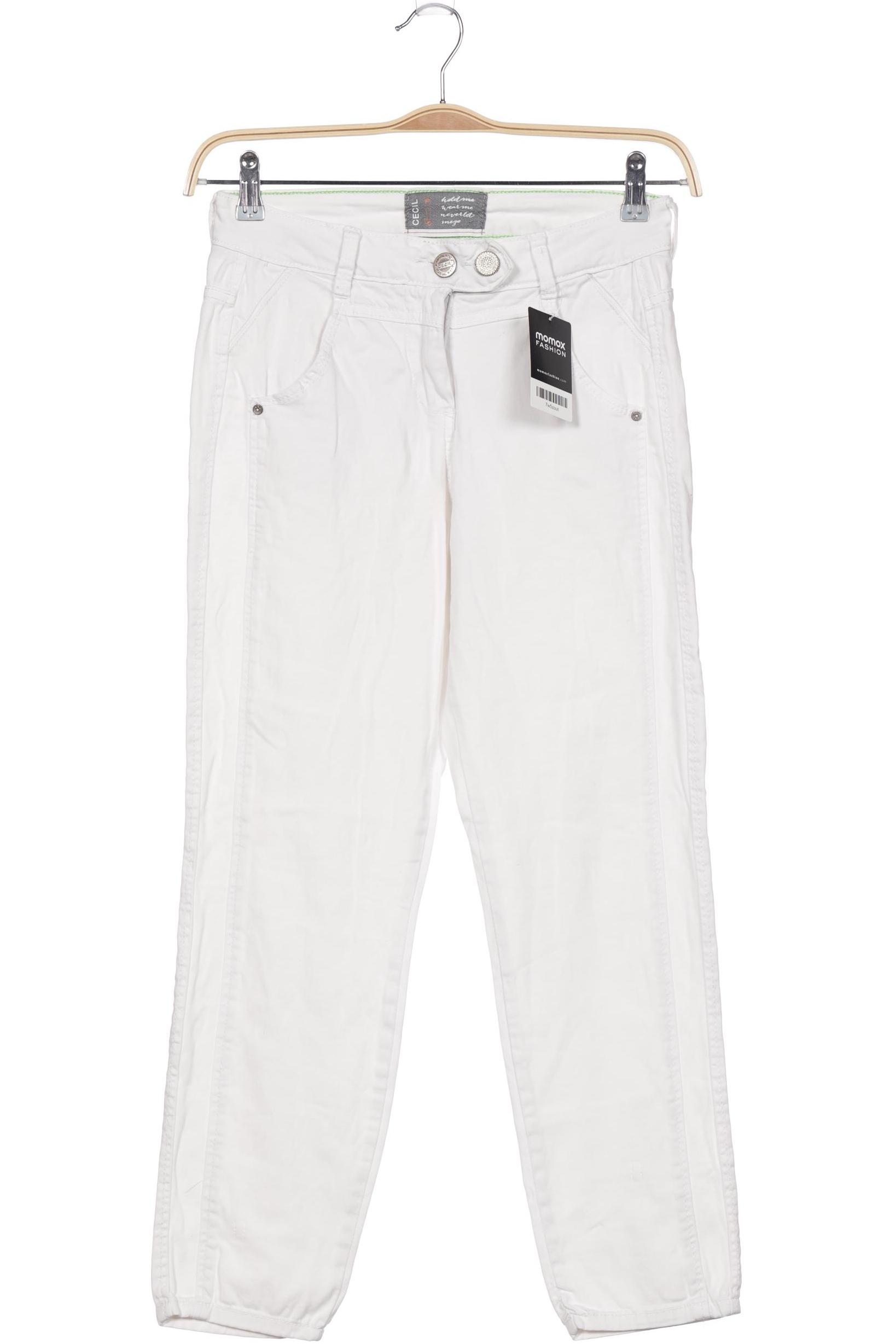 

CECIL Damen Jeans, weiß