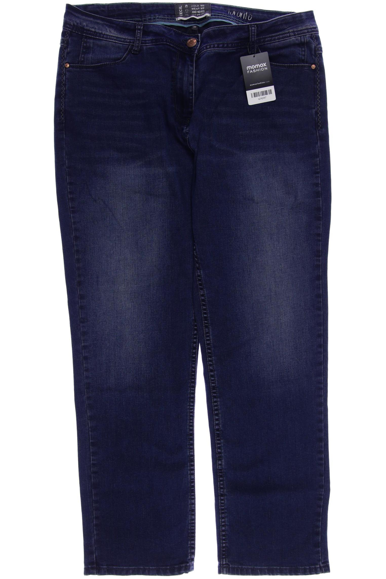 

CECIL Damen Jeans, marineblau