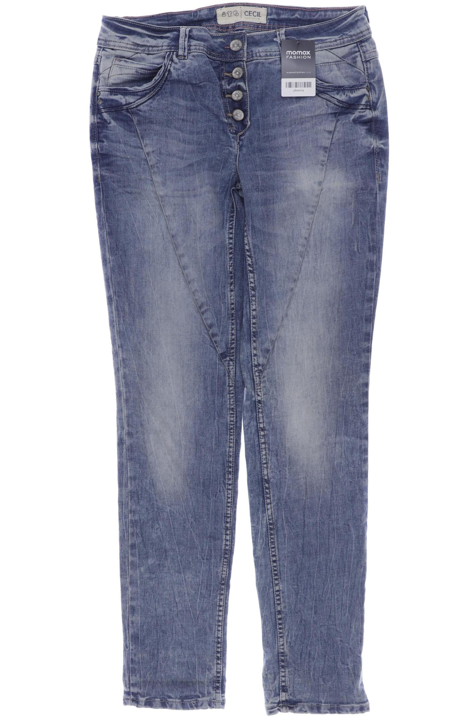 

CECIL Damen Jeans, blau