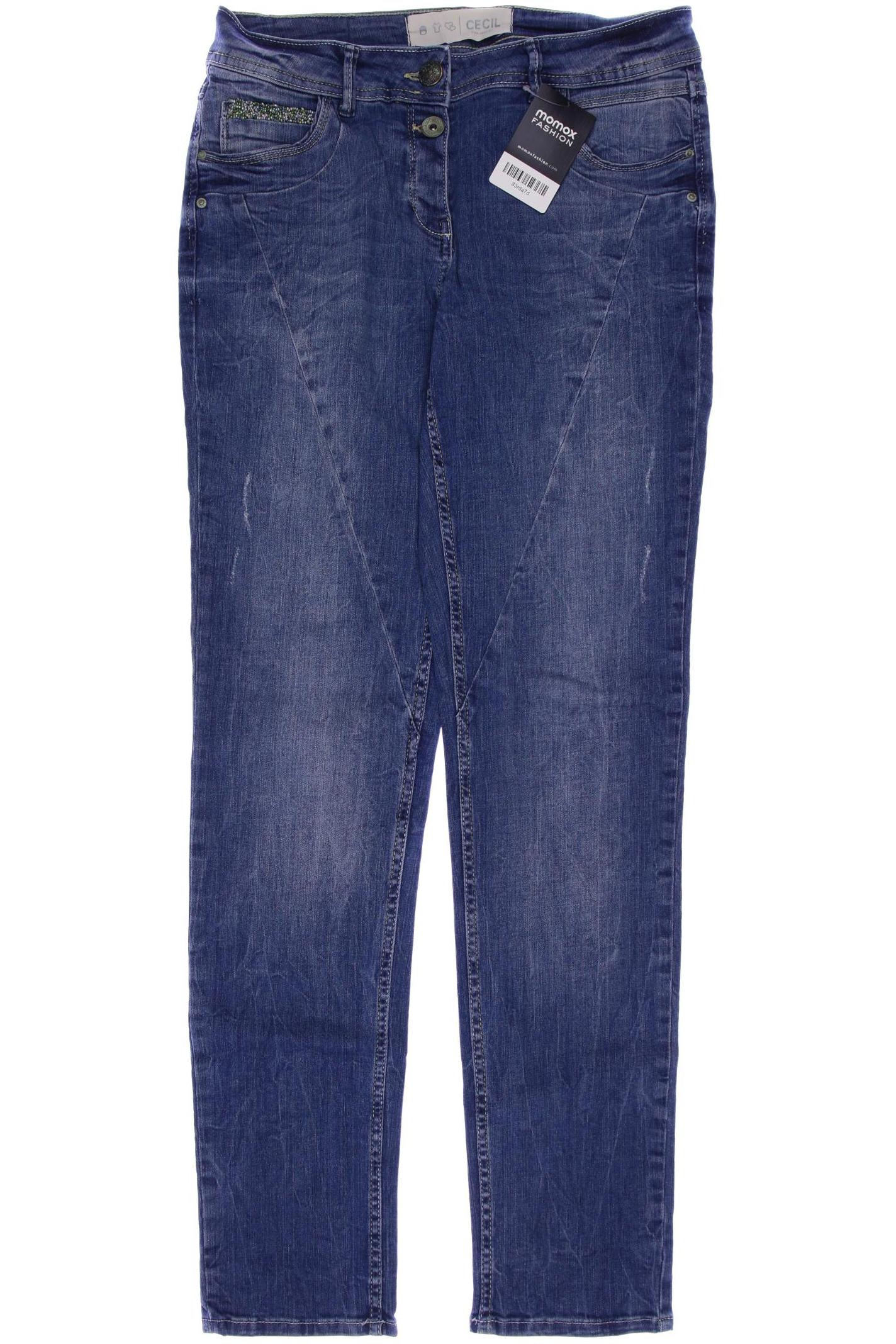 

CECIL Damen Jeans, blau
