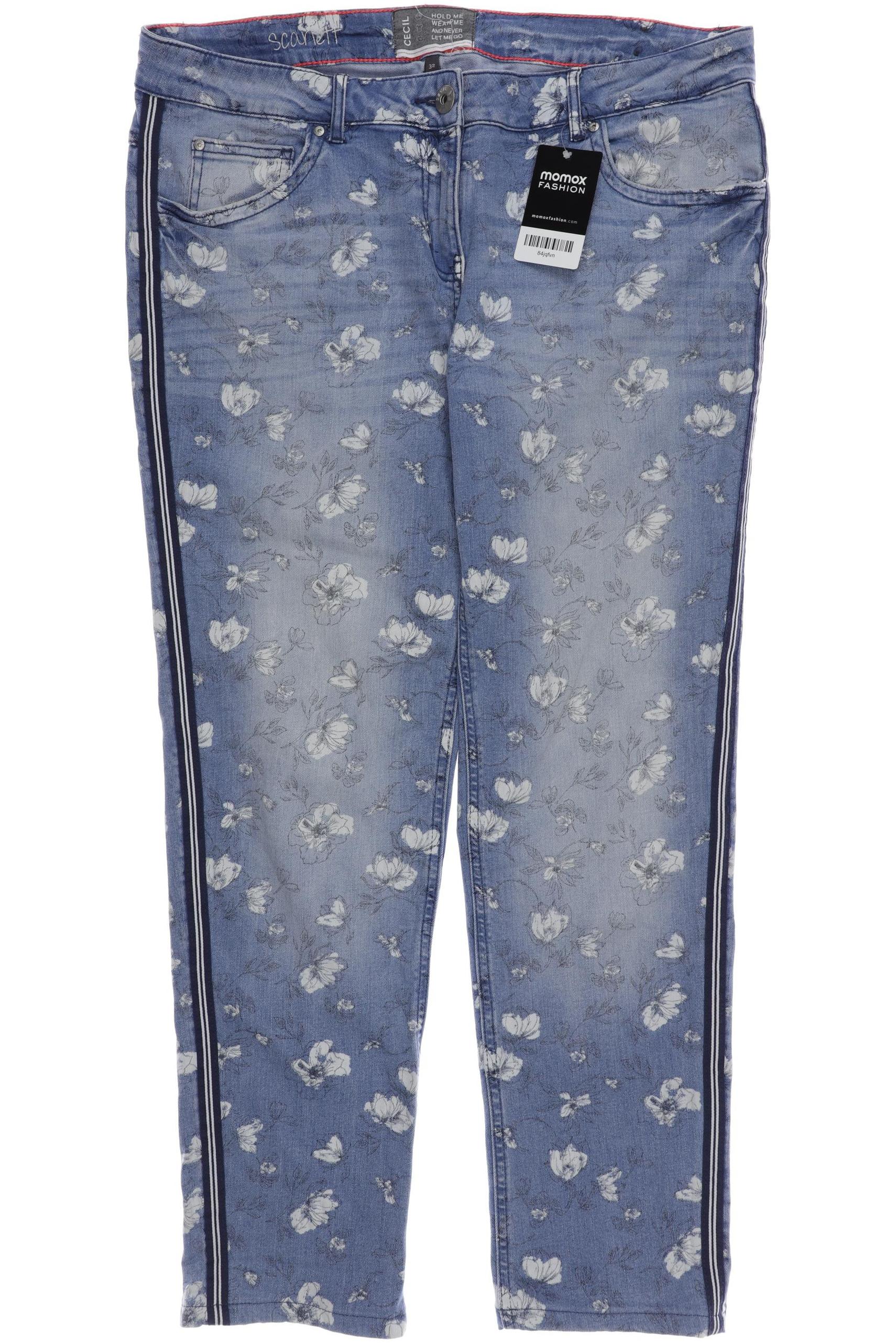 

CECIL Damen Jeans, blau