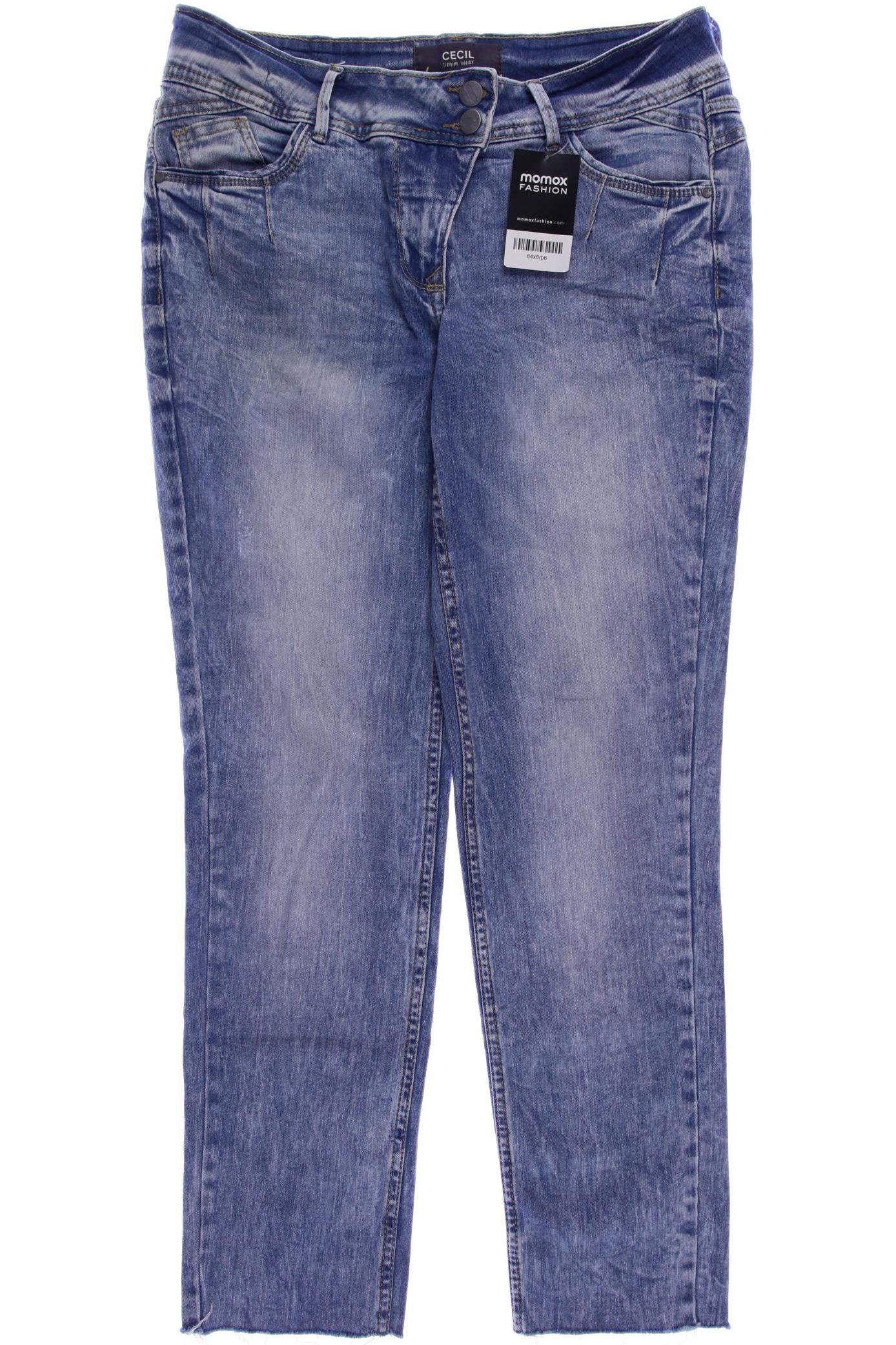 

CECIL Damen Jeans, blau