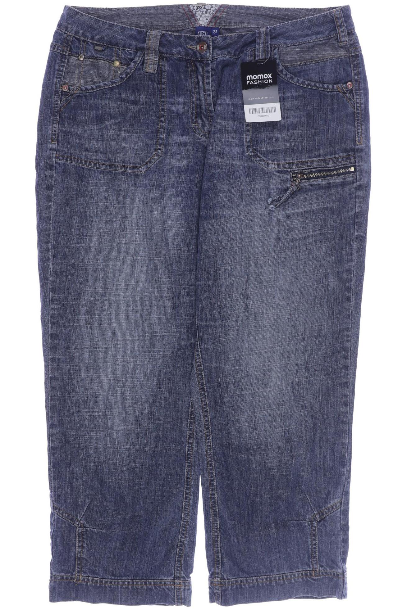 

CECIL Damen Jeans, blau