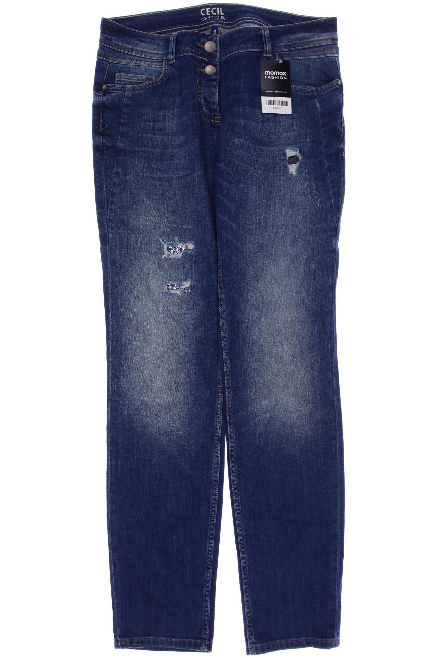 

CECIL Damen Jeans, marineblau