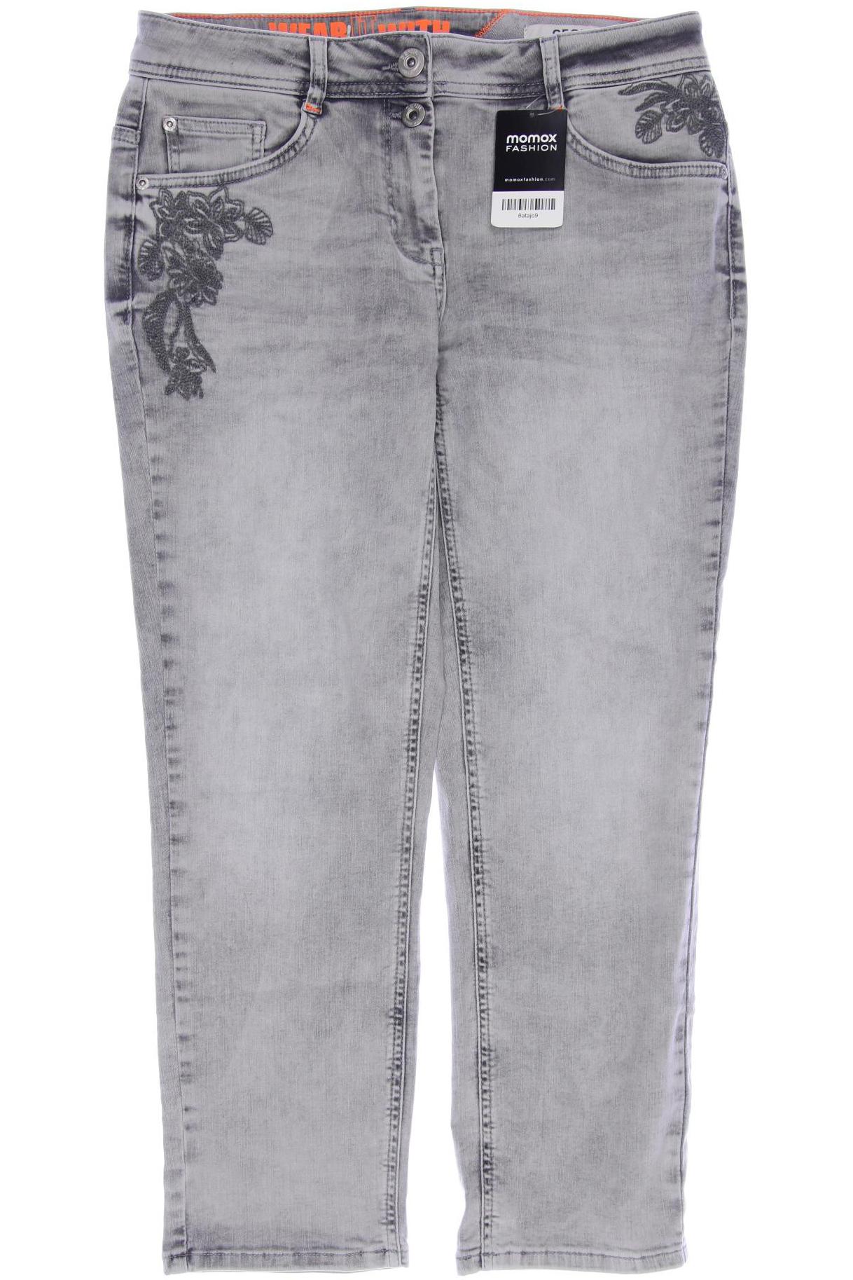 

CECIL Damen Jeans, grau