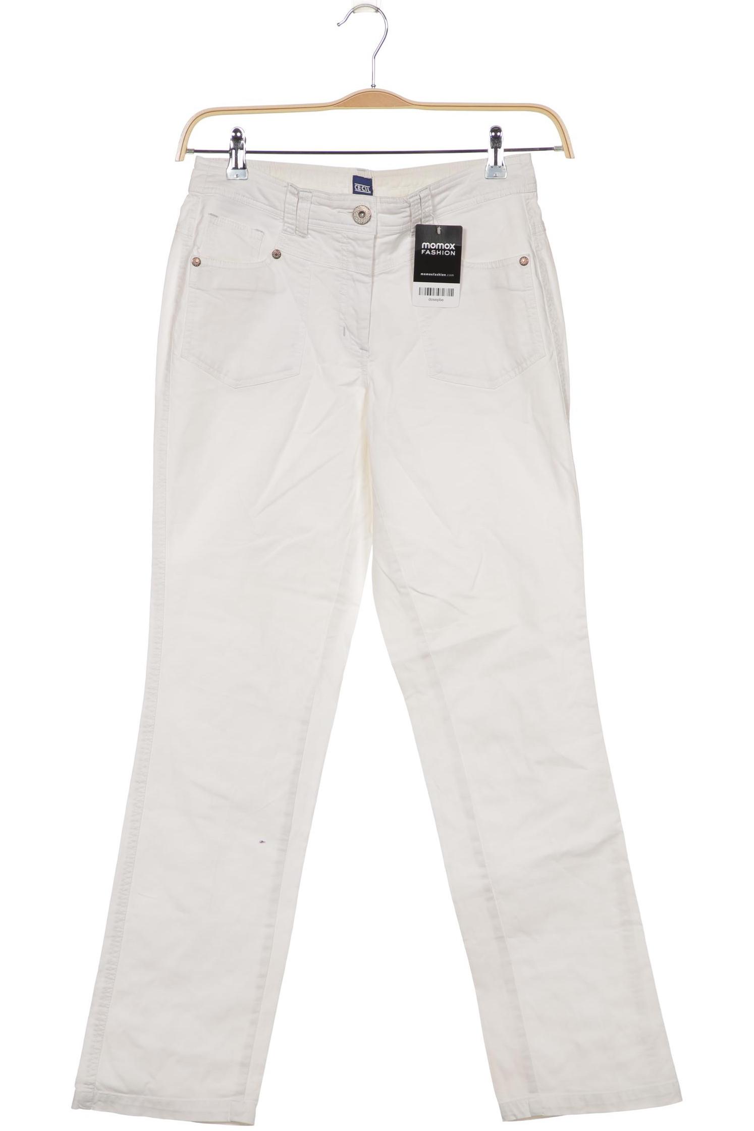 

CECIL Damen Jeans, weiß