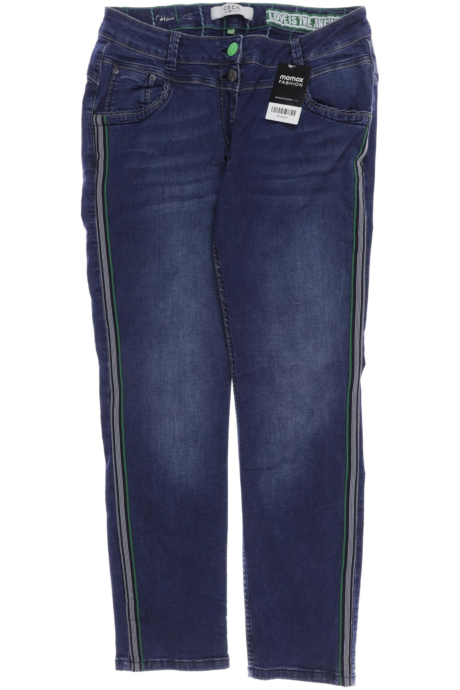 

CECIL Damen Jeans, blau