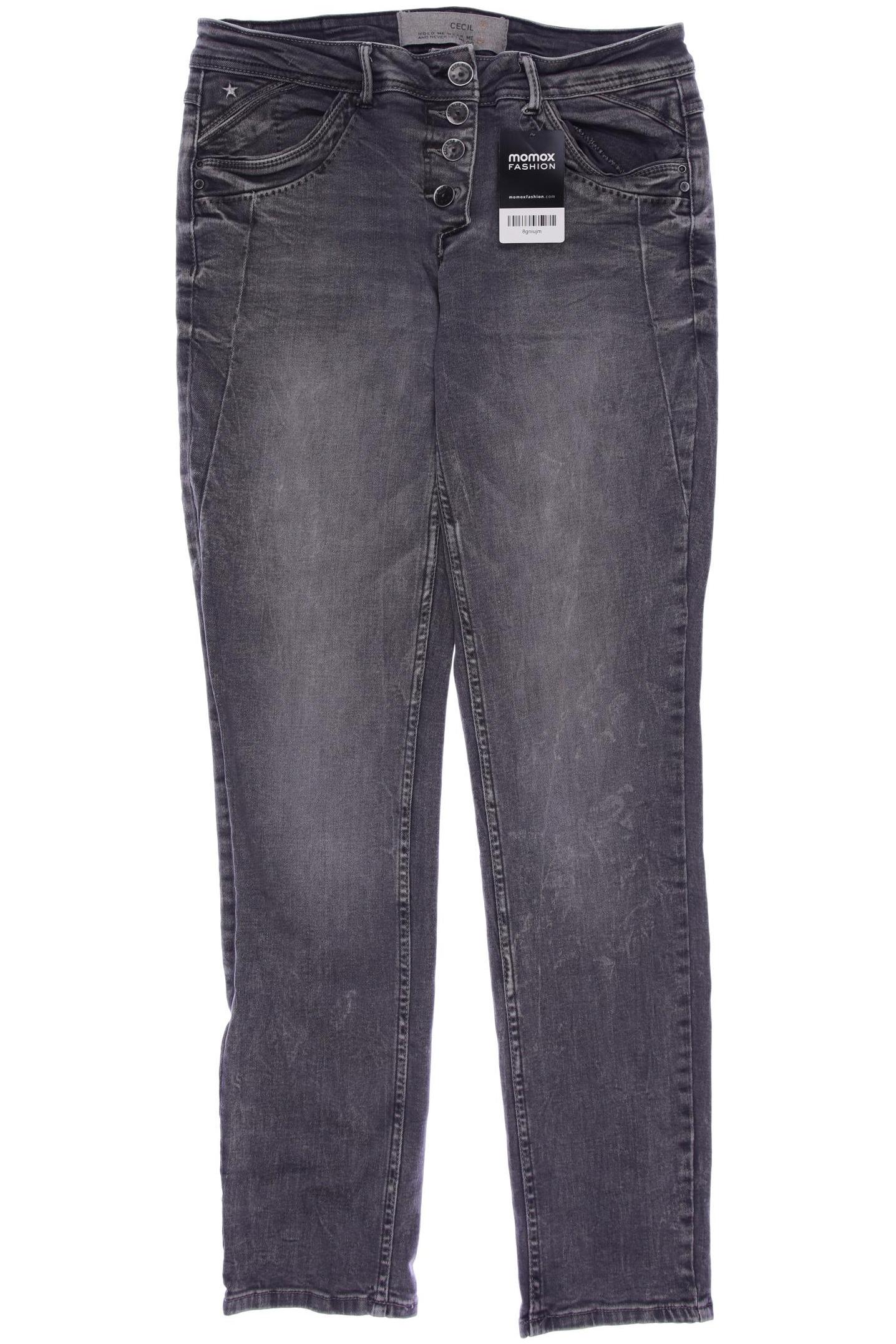 

CECIL Damen Jeans, grau