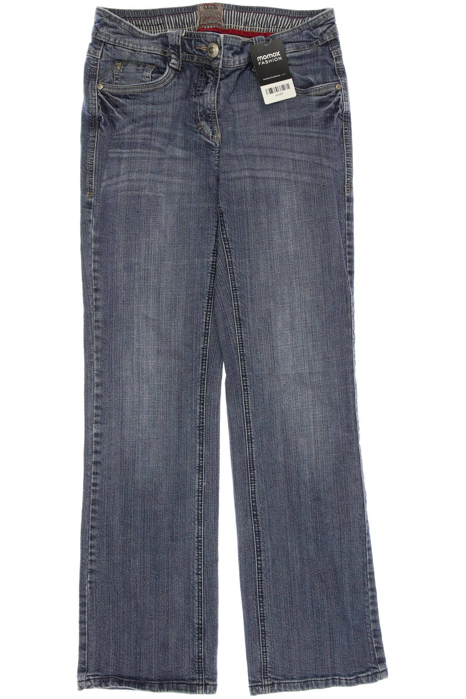 

CECIL Damen Jeans, blau