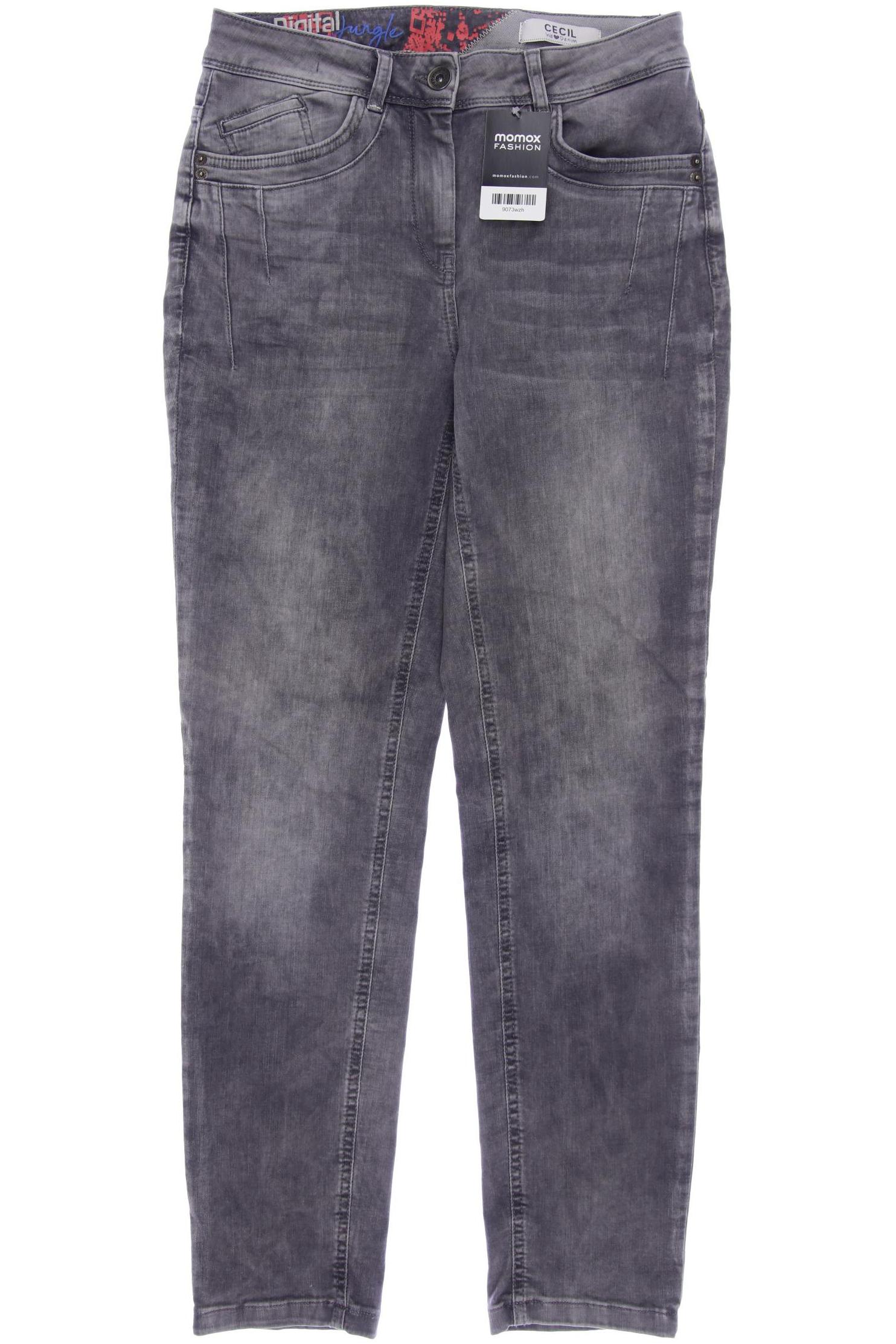 

CECIL Damen Jeans, grau