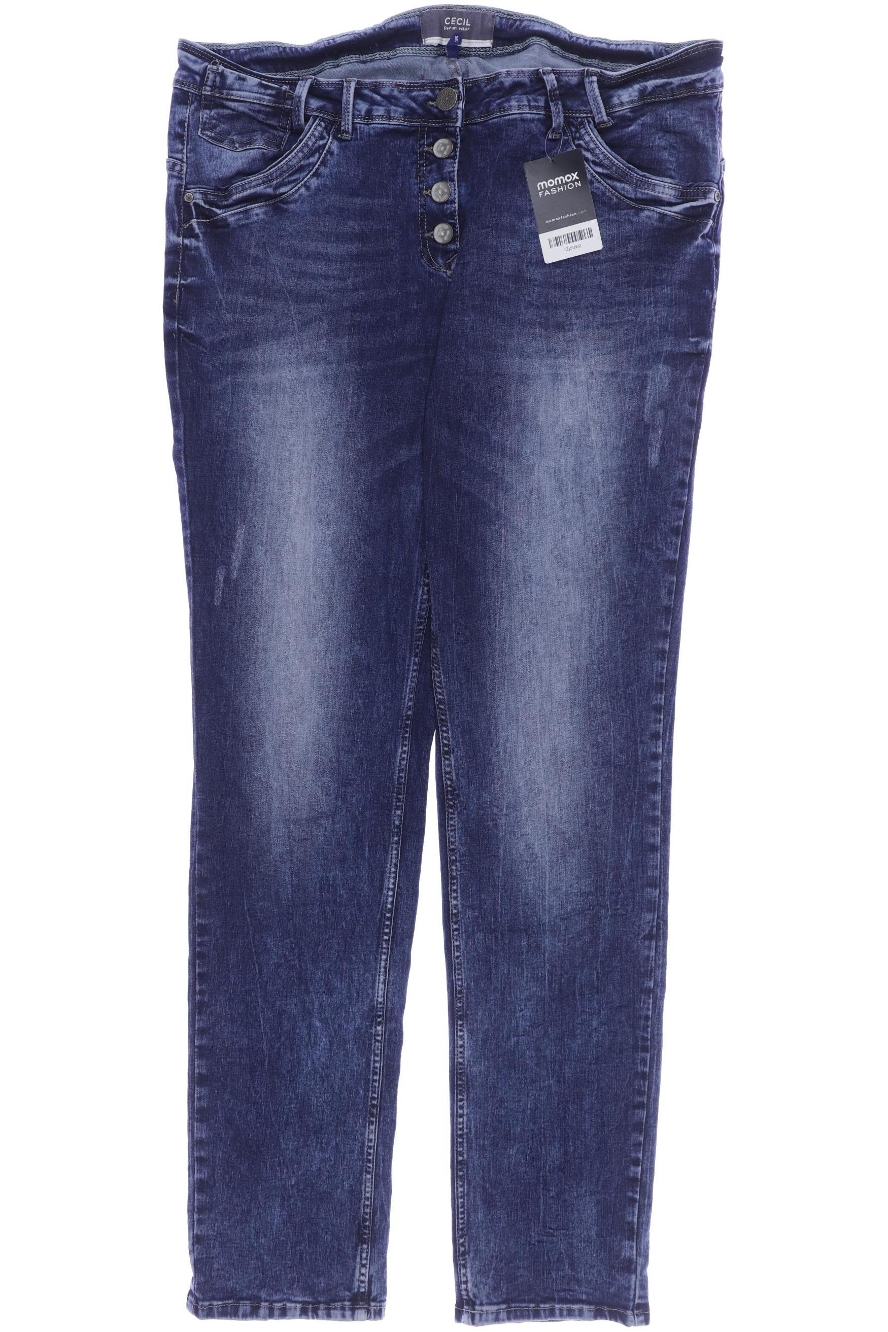 

CECIL Damen Jeans, blau