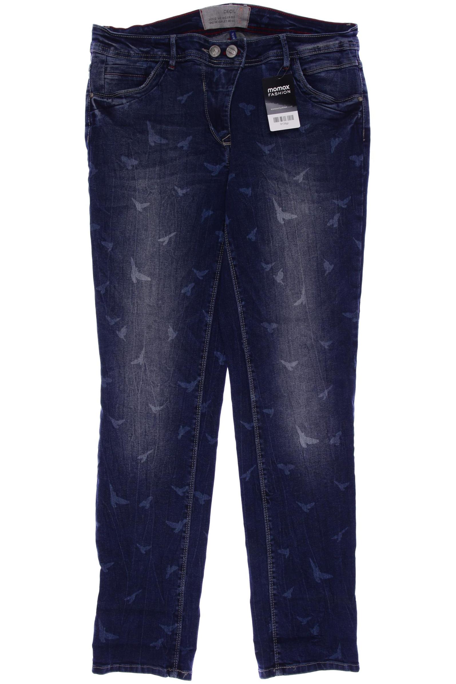 

CECIL Damen Jeans, blau