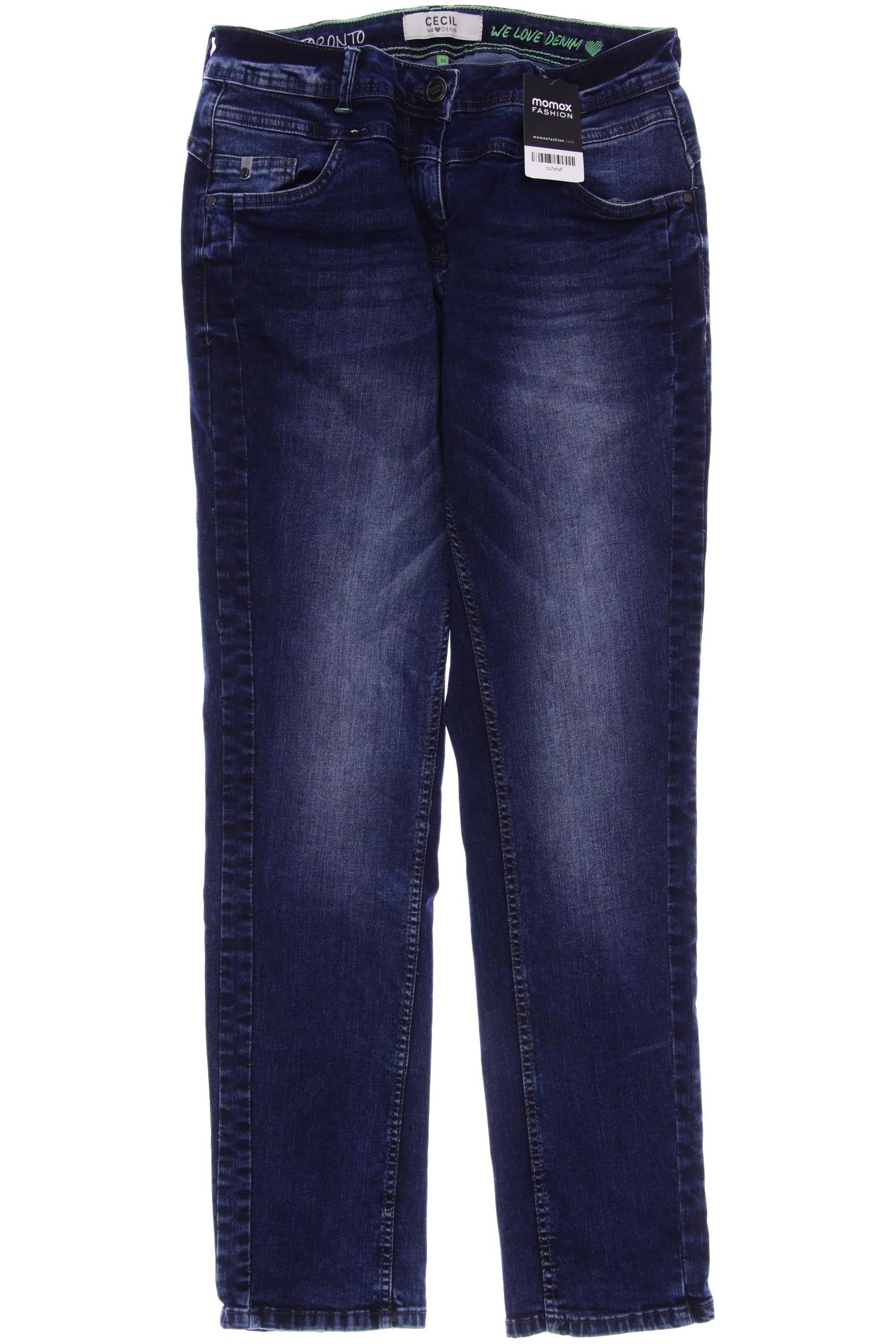 

CECIL Damen Jeans, marineblau